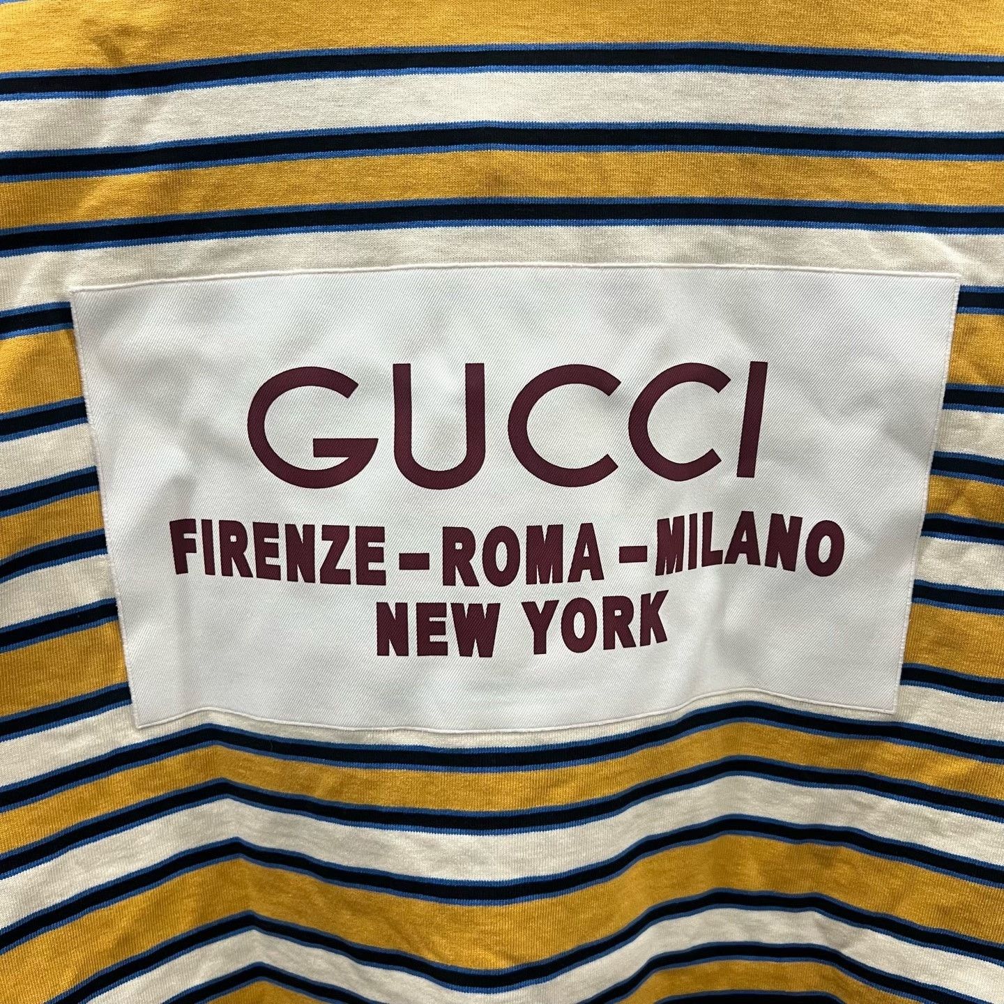 Gucci Gucci Stripe Back Logo Long Sleeve Polo Size US L / EU 52-54 / 3 - 7 Thumbnail