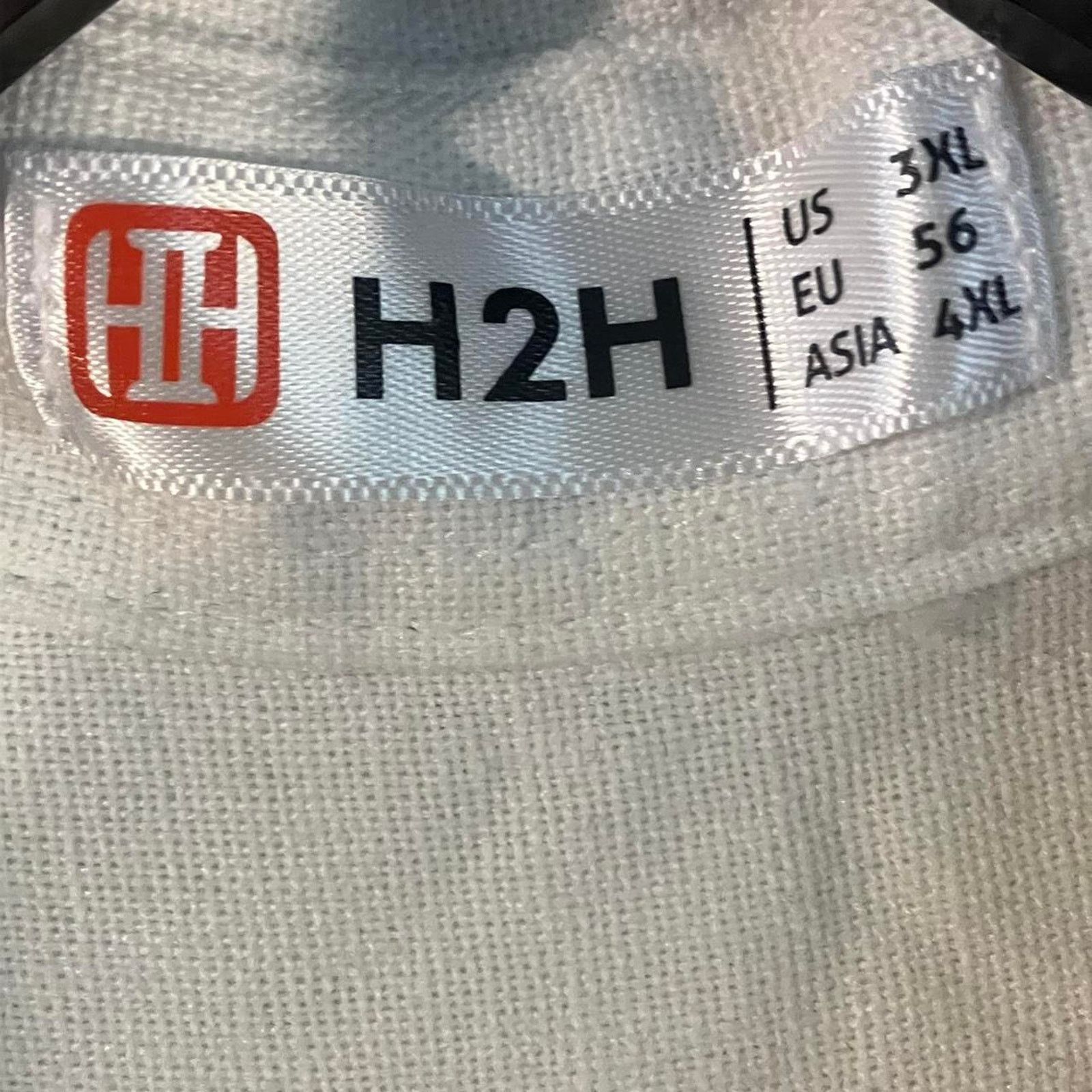 Other H2H White Linen Blend Button Up Pocket Casual Shirt Size US XXL / EU 58 / 5 - 4 Thumbnail