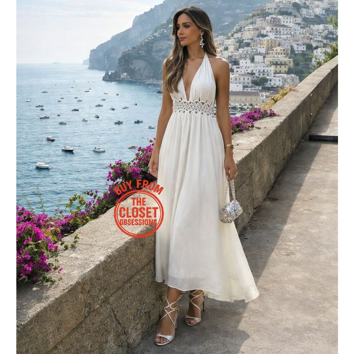 women's summer dress French Romantic Cotton Maxi Inseam:31 SCHL003023_PAT_S ELLIATT Kalissa A Line IMPORTANT Undelivered or refused