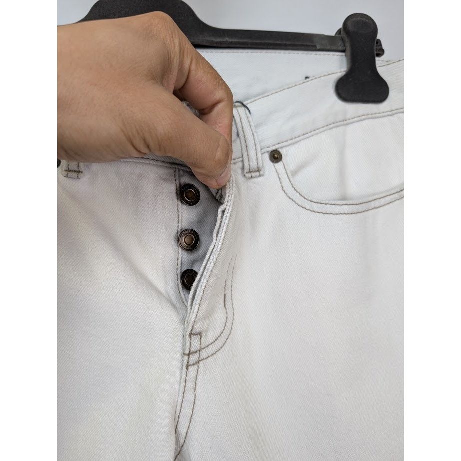 Saint Laurent Paris o1rshd1 Slim Fit Jeans in White Size US 28 / EU 44 - 7 Thumbnail