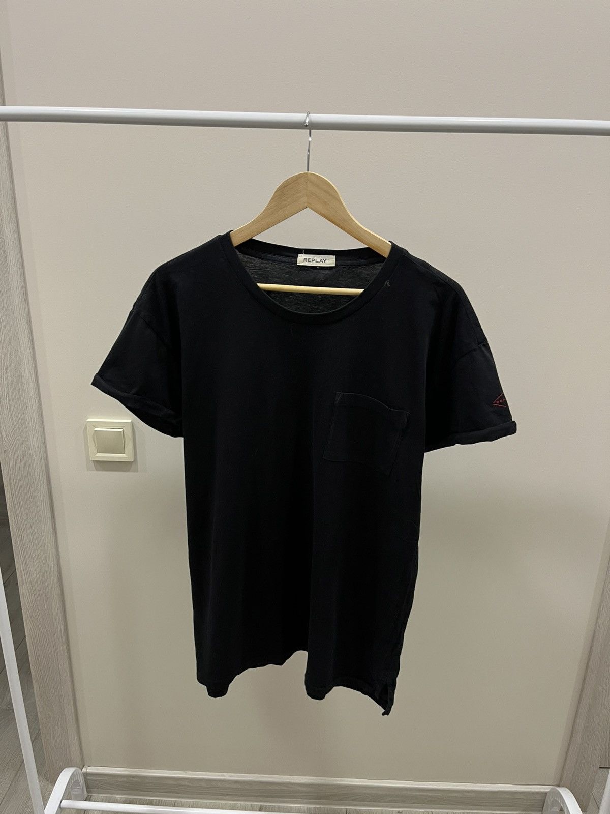 Replay Original Replay Application Black Men T-Shirt in size XL Size US XL / EU 56 / 4 - 2 Thumbnail
