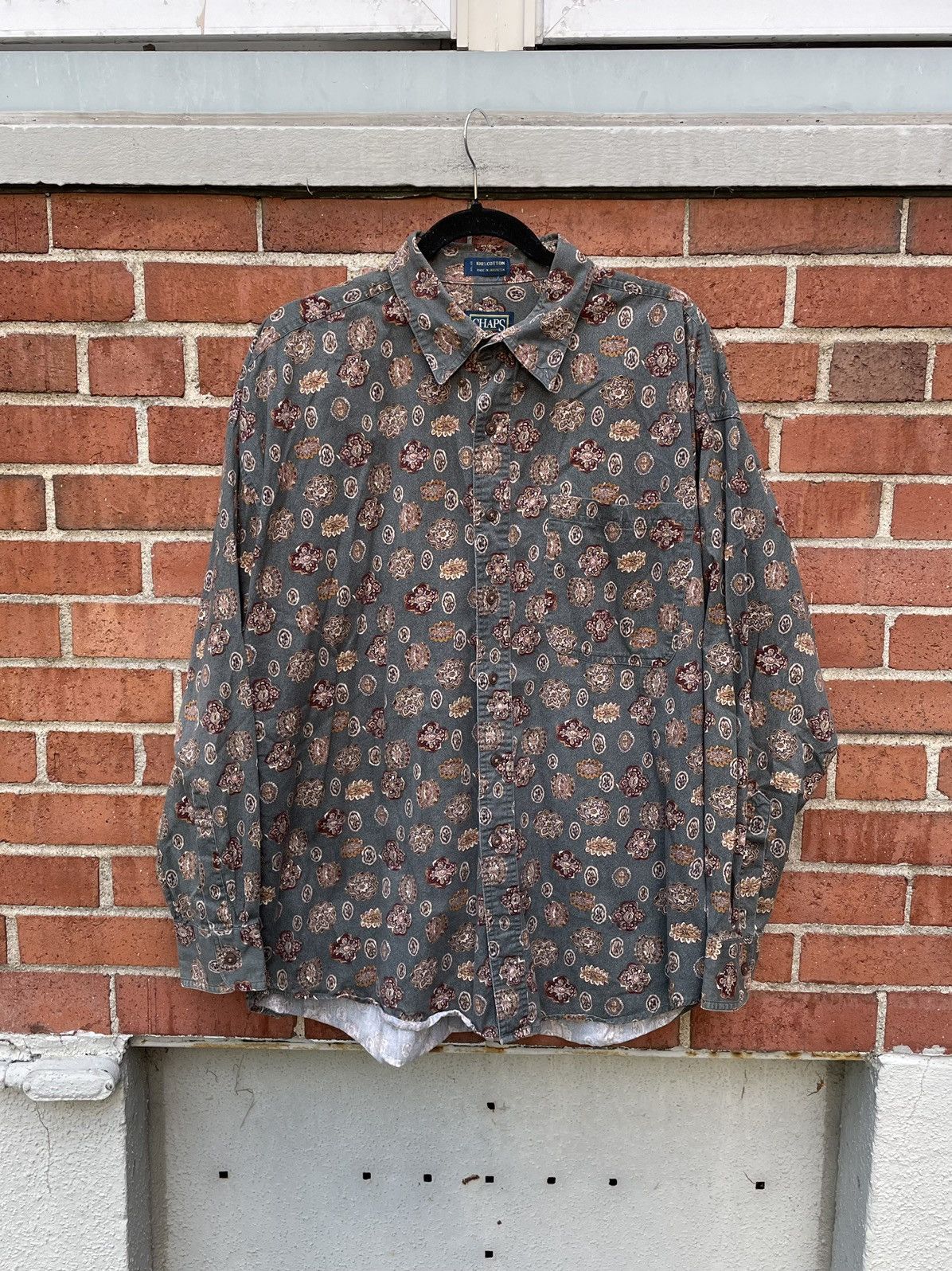 Chaps Vintage Chaps Ralph Lauren Button Up Shirt Size US XL / EU 56 / 4 - 1 Thumbnail