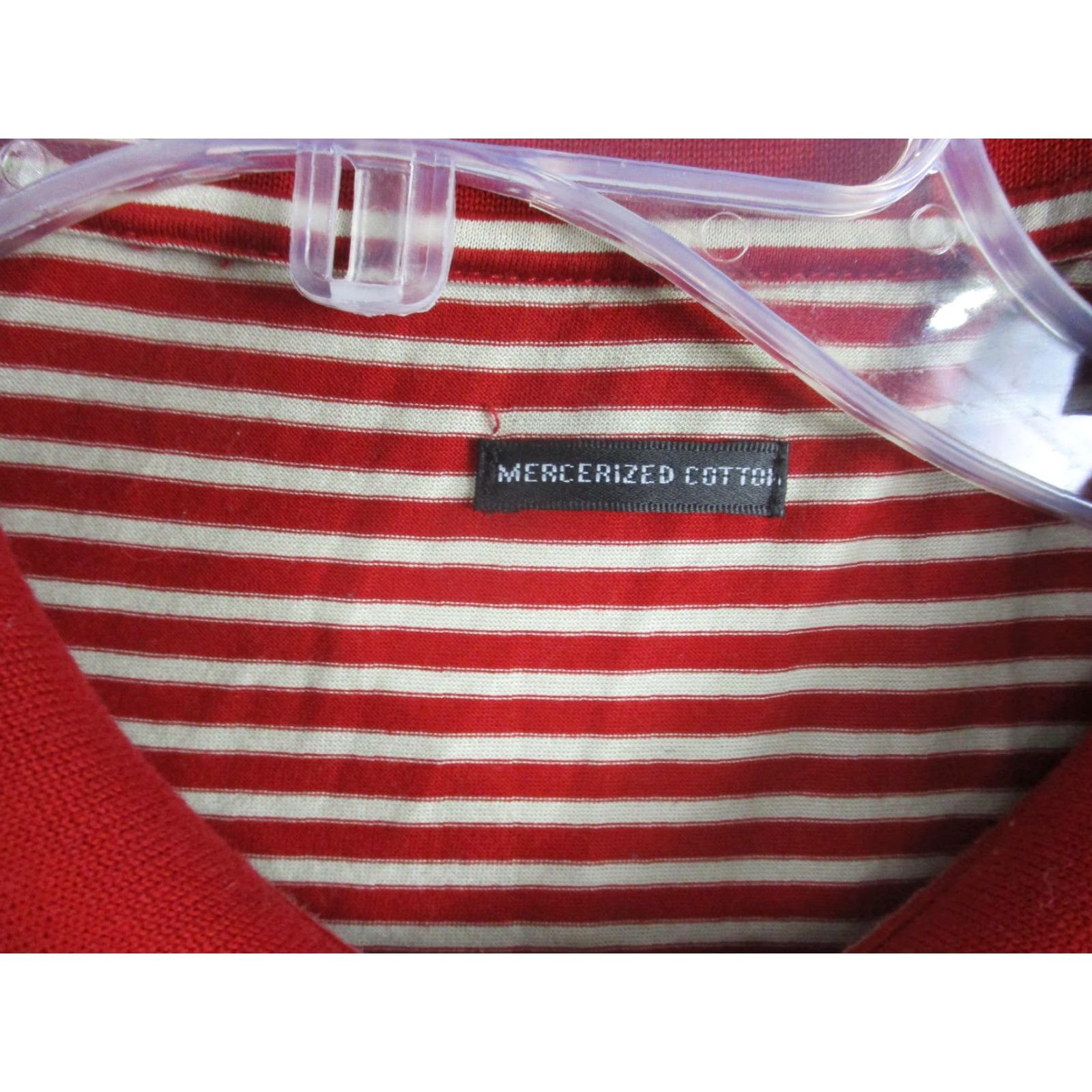 Mercedes-Benz Mercedes-Benz Polo Shirt Mens 2XL Red Striped White Embroidered Logo Mercerized Size US XXL / EU 58 / 5 - 5 Thumbnail