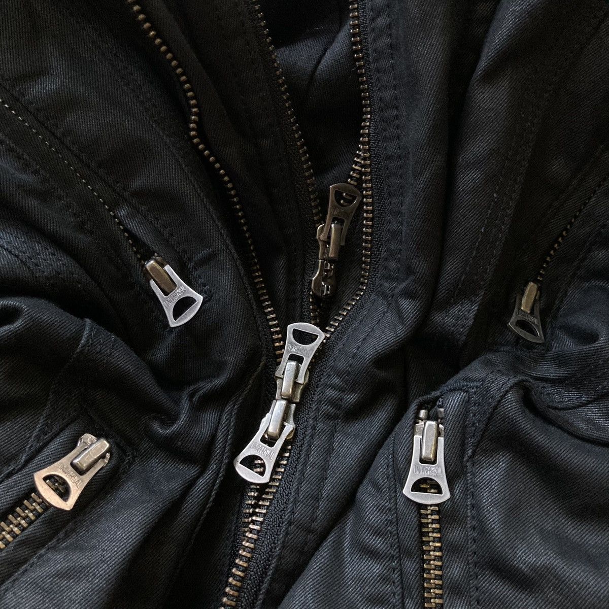 14th Addiction CIVARIZE - Multi Zipper Waxed Layers Jacket Vkei Japanese Size US M / EU 48-50 / 2 - 10 Thumbnail