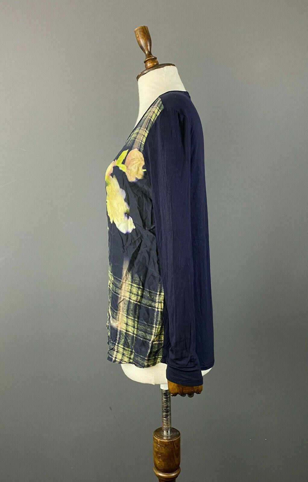 Designer Weekend Max Mara Blue Floral Boat Neck Pullover Sweater Sz S Size S / US 4 / IT 40 - 4 Thumbnail