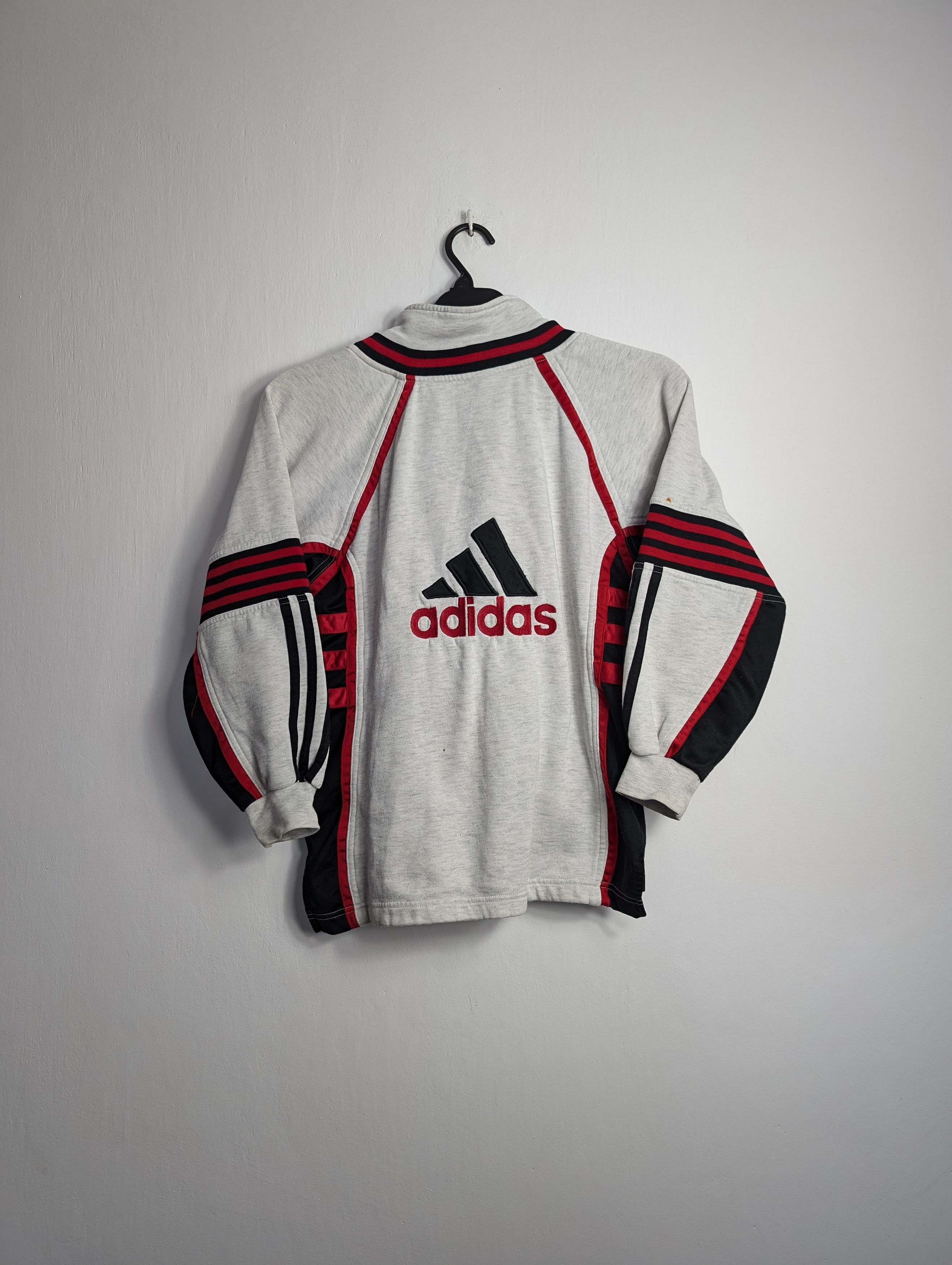 Adidas Vintage 90s Adidas Zip Sweatshirt Logo Streetwear Size S / US 4 / IT 40 - 1 Thumbnail