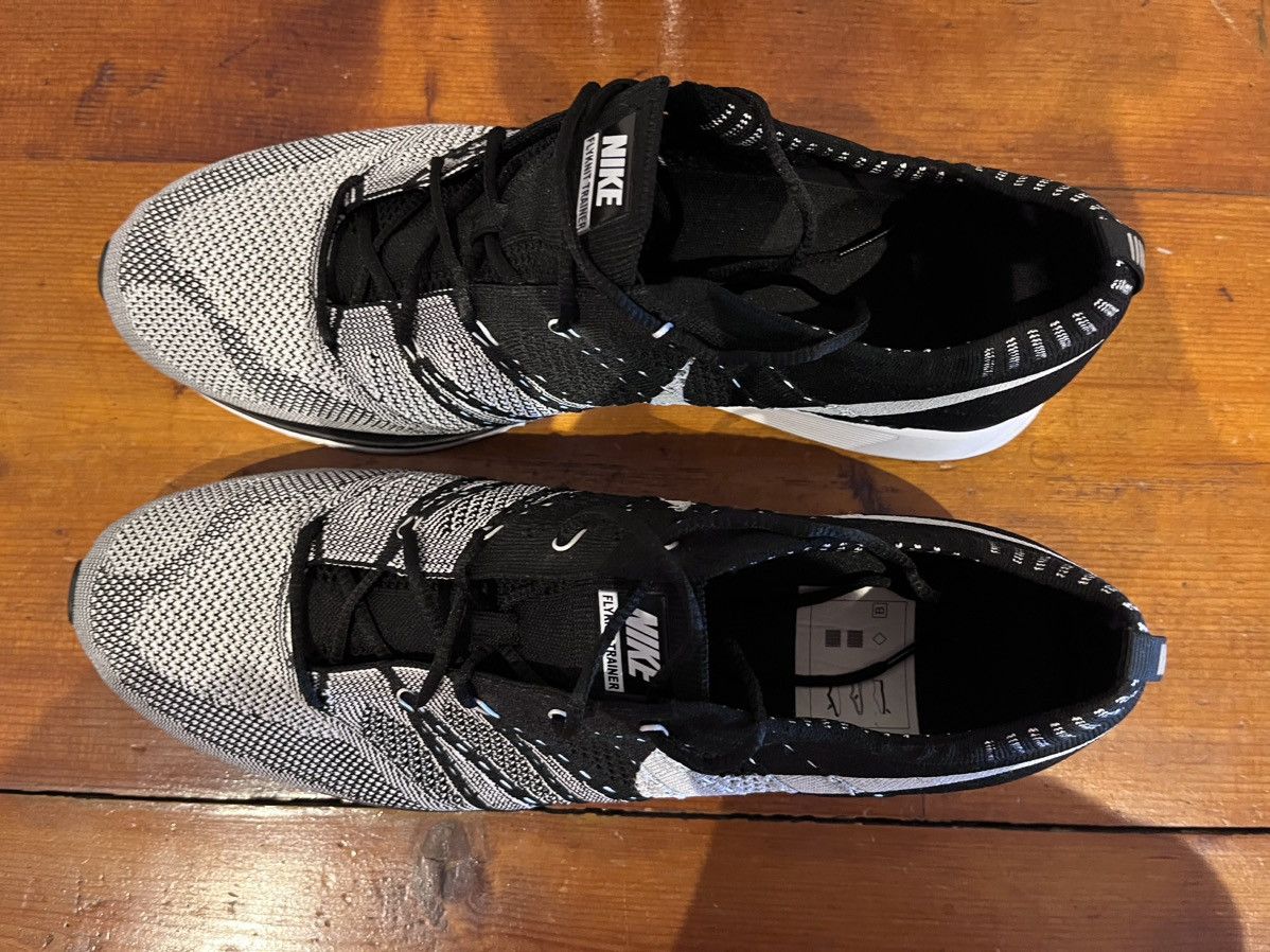 Nike DEADSTOCK Nike Flyknit Trainer black/white US 12.5 Size US 12.5 / EU 45-46 - 3 Thumbnail