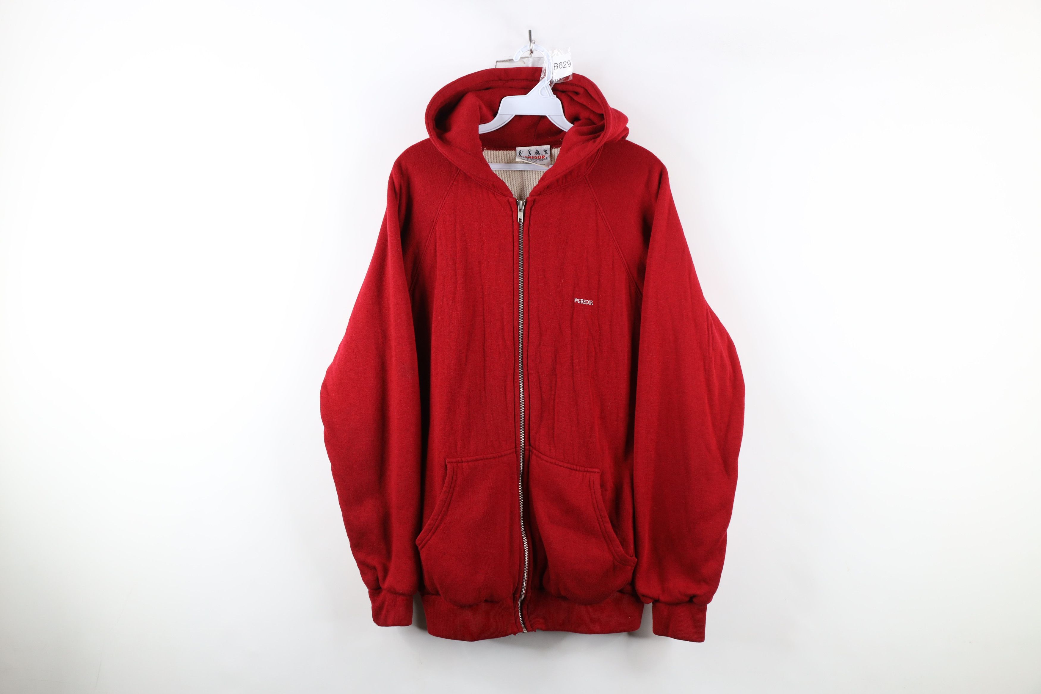 Vintage Vintage 70s 80s Streetwear Thermal Lined Full Zip Hoodie Size US L / EU 52-54 / 3 - 1 Thumbnail