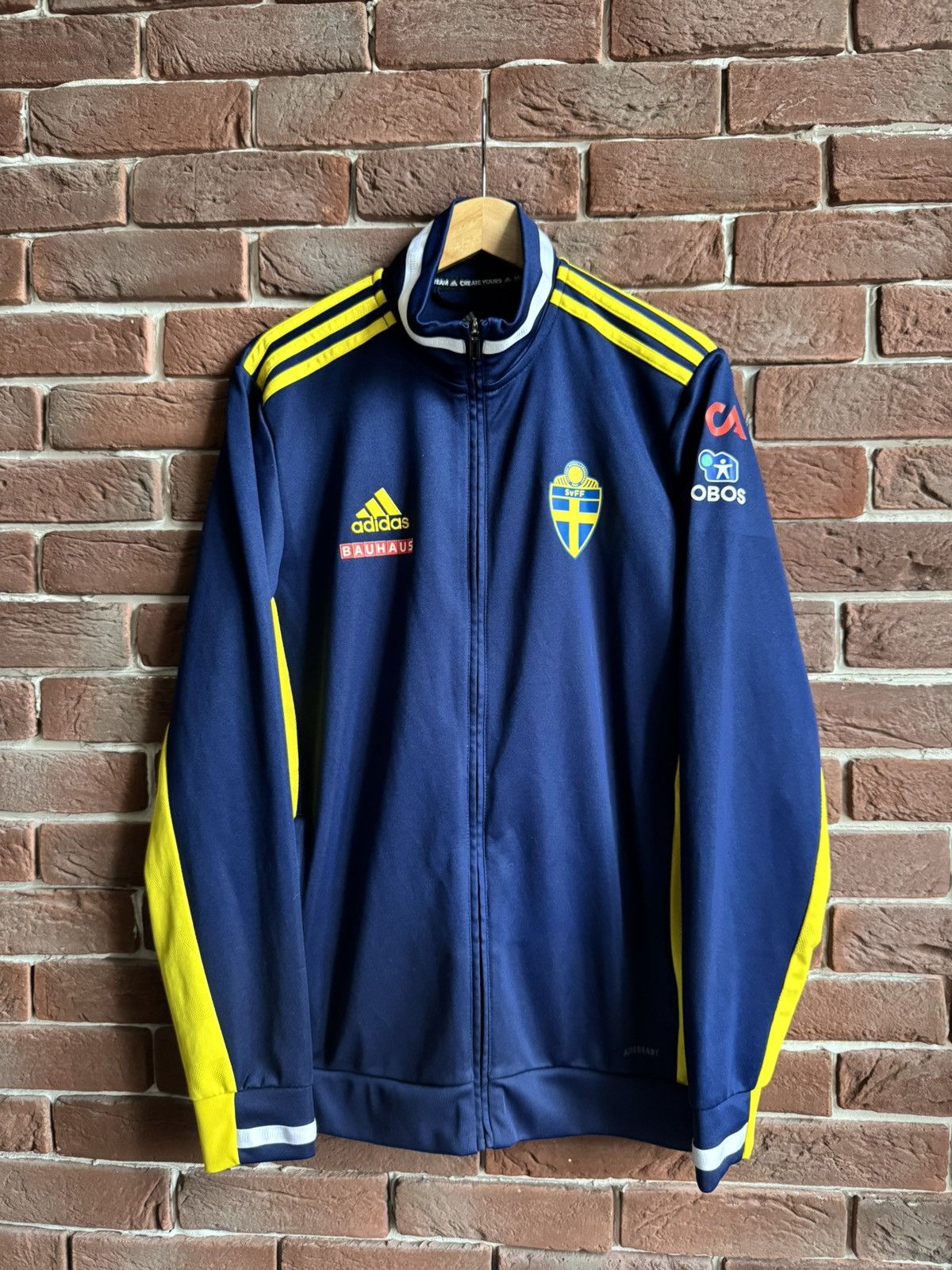 Adidas 2022 Adidas Sweden Team M Navy Jacket Soccer Kit Long Size US L / EU 52-54 / 3 - 1 Thumbnail