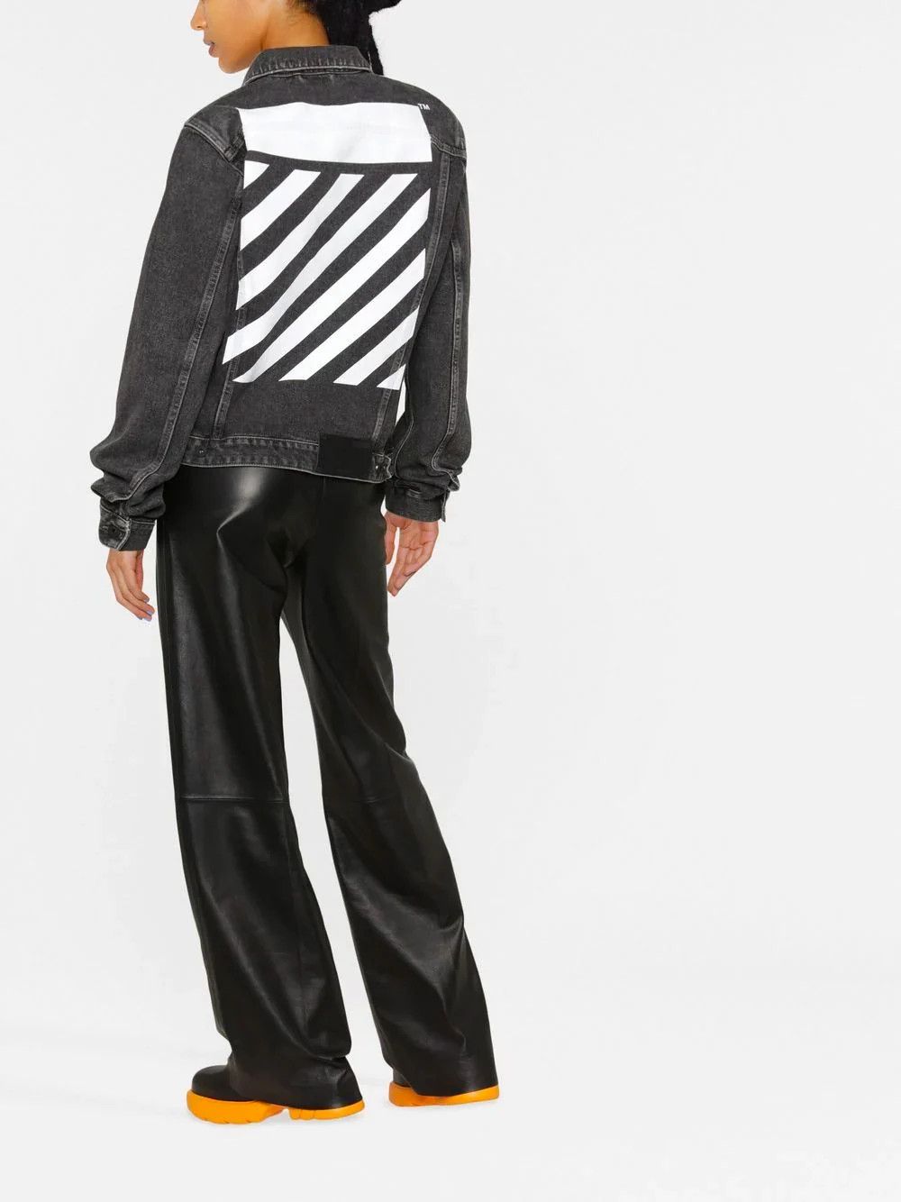Off-White o1gr1nt1124 Diag Regular Jacket in Dark Grey Size XS / US 0-2 / IT 36-38 - 3 Thumbnail