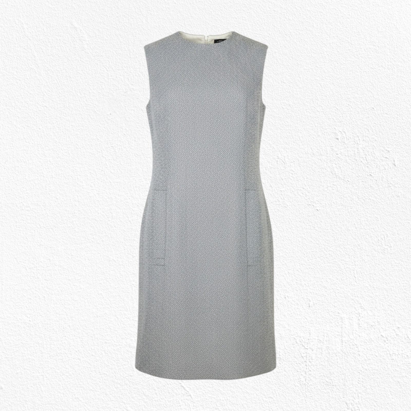 Vintage 1960s Bonwit Teller Gray Wool Tweed Mod Shift Dress Size 4 Size S / US 4 / IT 40 - 1 Thumbnail