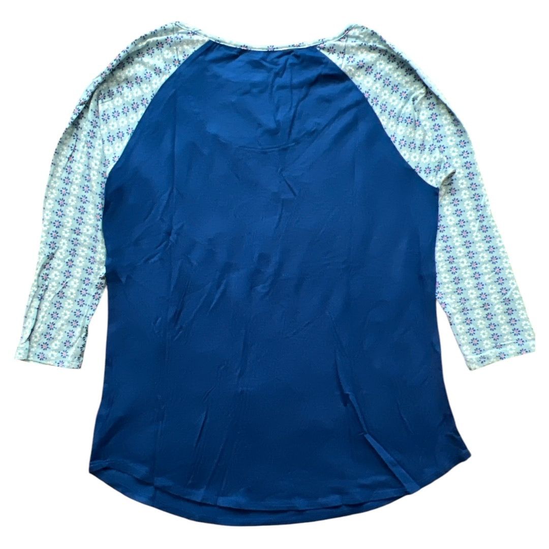 Vera Bradley VERA BRADLEY Blue Daisy Tabitha 3/4 Sleeves Top w/ Tag, S Size S / US 4 / IT 40 - 2 Thumbnail
