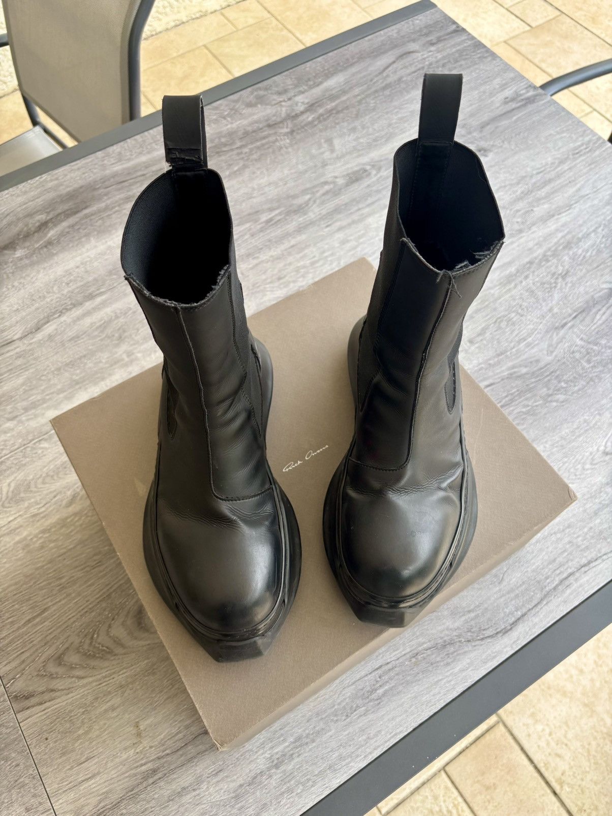 Rick Owens Rick Owens Beatles abstrast vegan leather Size US 9 / EU 42 - 5 Thumbnail