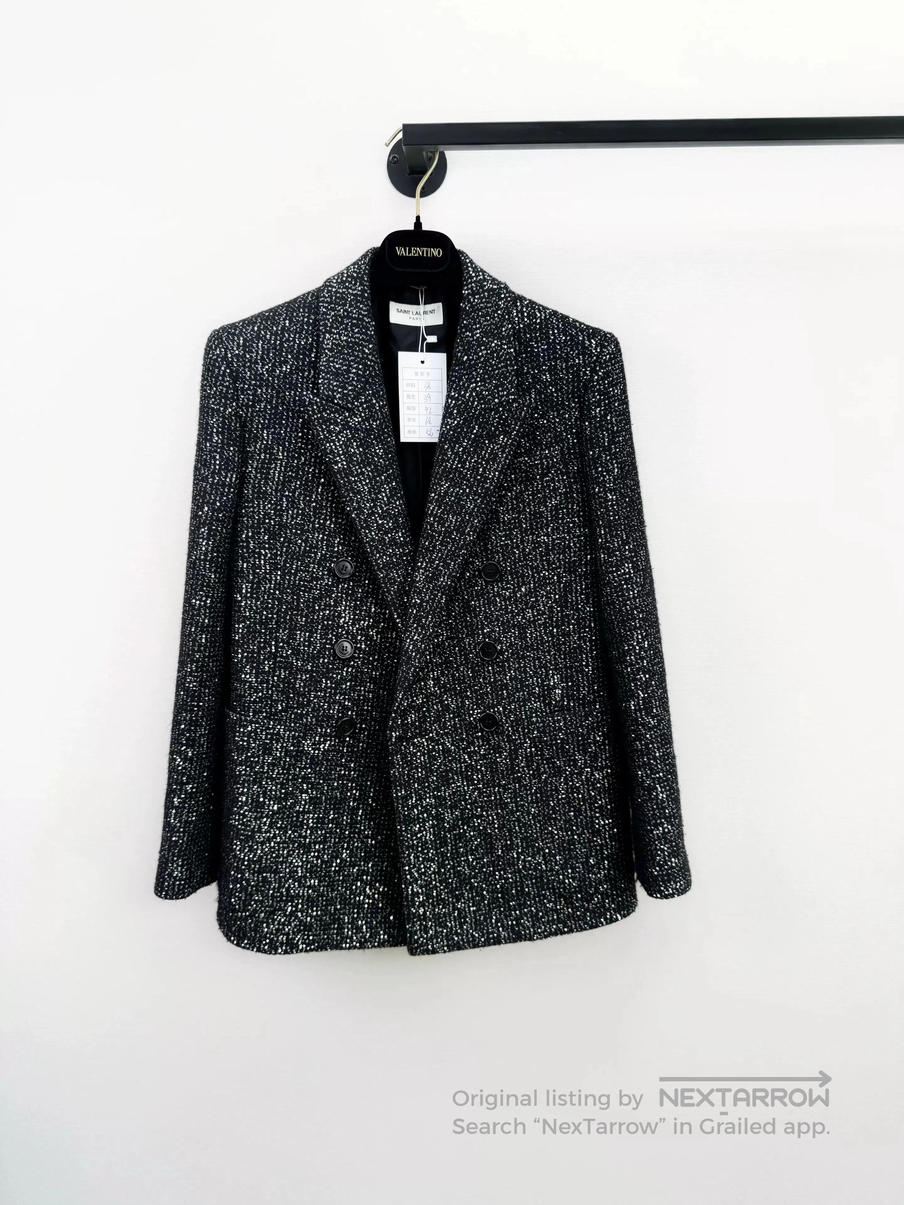 Saint Laurent Paris Saint Laurent SLP Sequin Blazer. Size S / US 4 / IT 40 - 1 Thumbnail