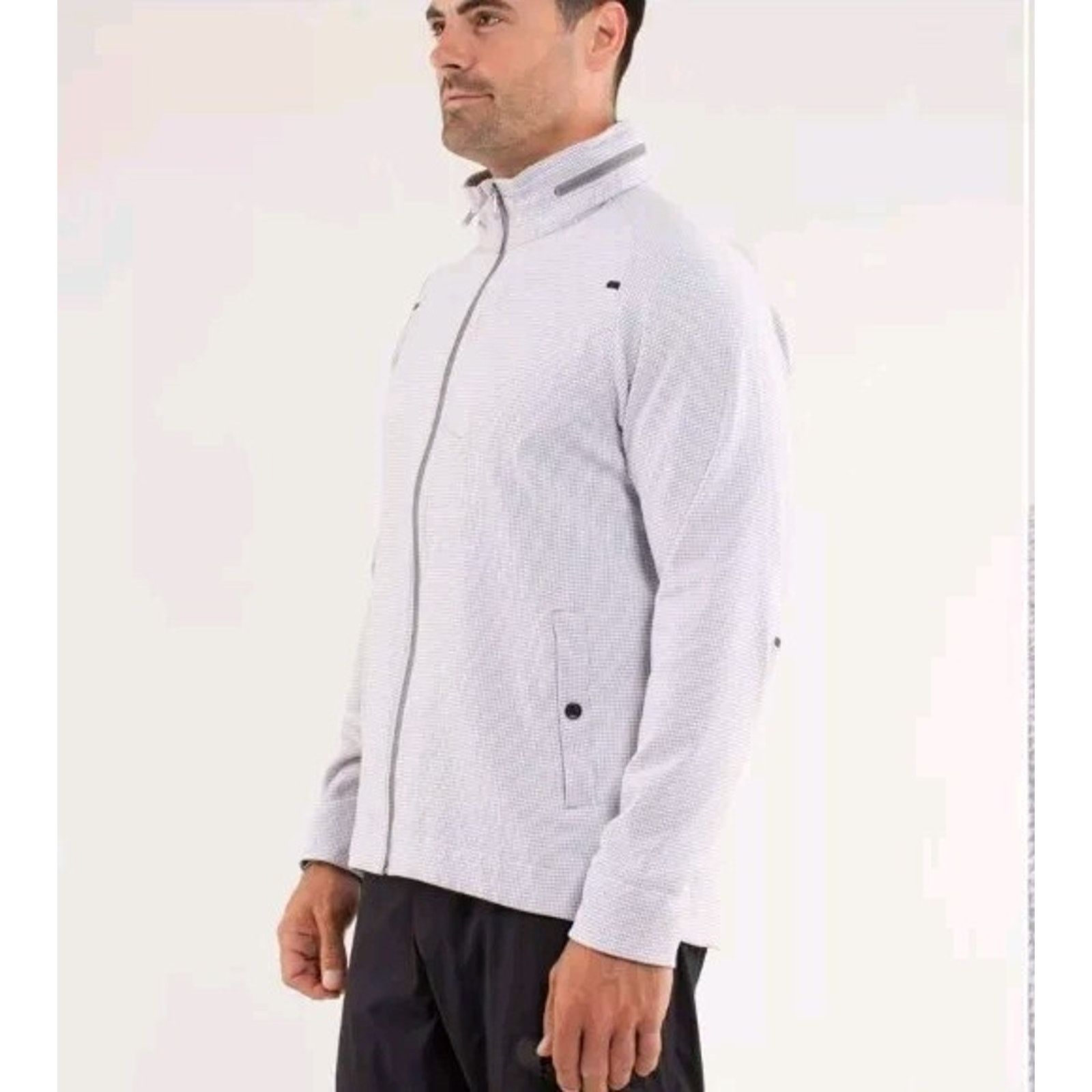 Lululemon Lululemon Men Houndstooth White Gray Size M A001599 Size US M / EU 48-50 / 2 - 3 Thumbnail