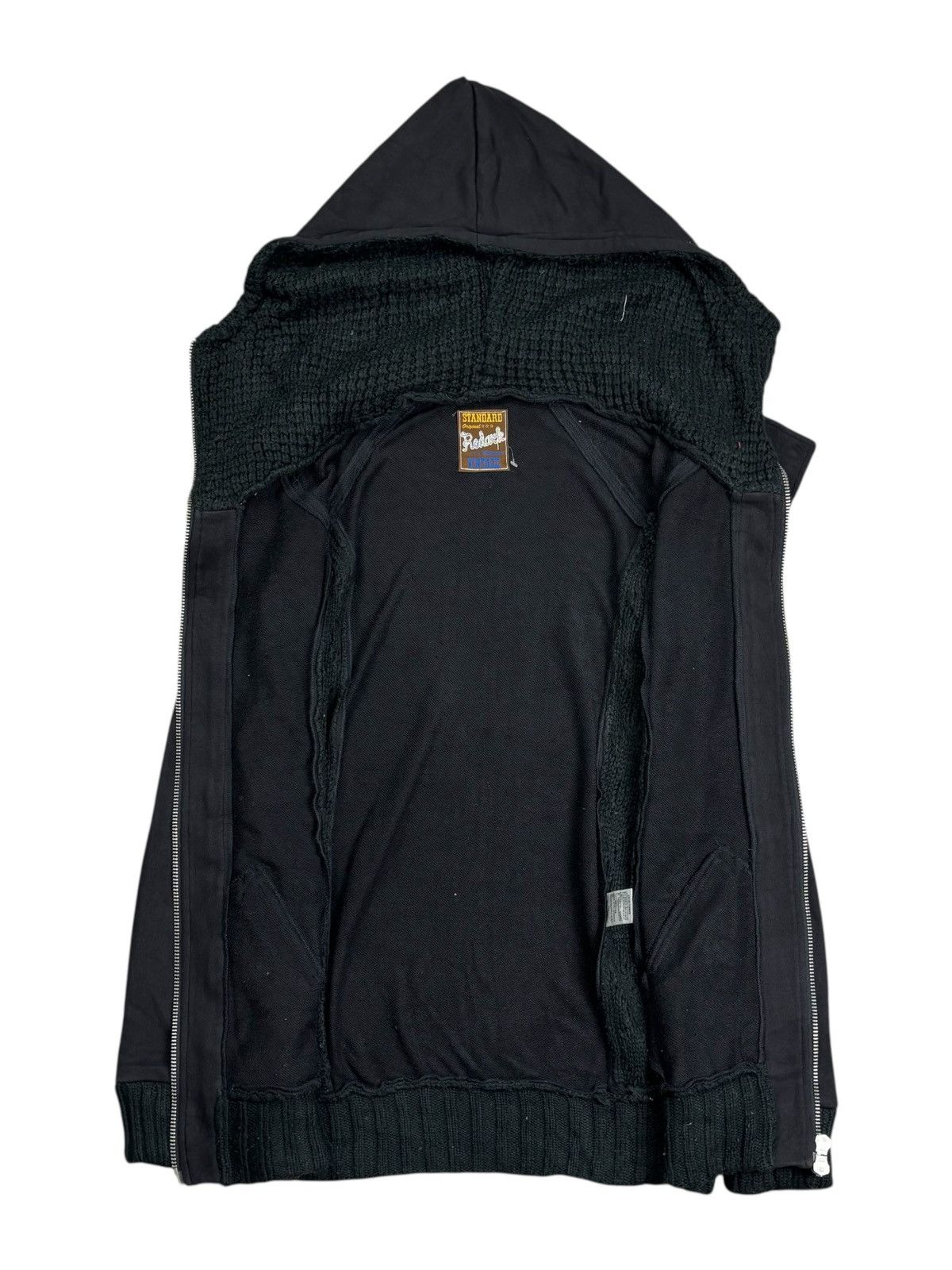 KMRii 2000s Redark - Ninja Hooded Wool Hybrid Zip Up Hoodie Size US M / EU 48-50 / 2 - 2 Thumbnail