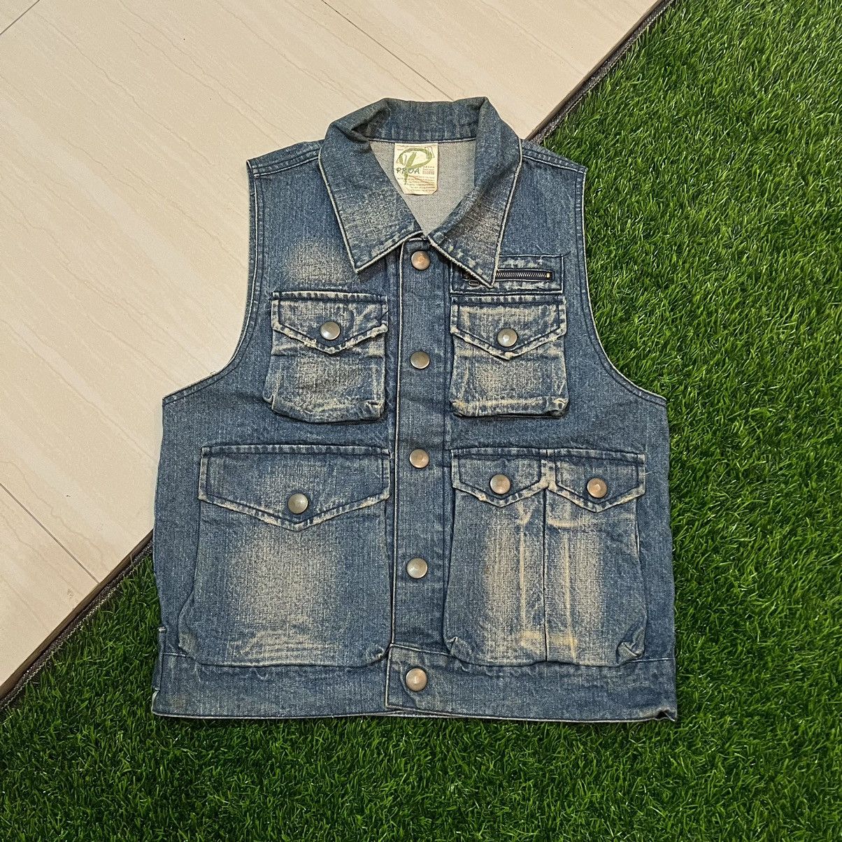 Vintage Proa tactical denim vest Size US M / EU 48-50 / 2 - 1 Thumbnail