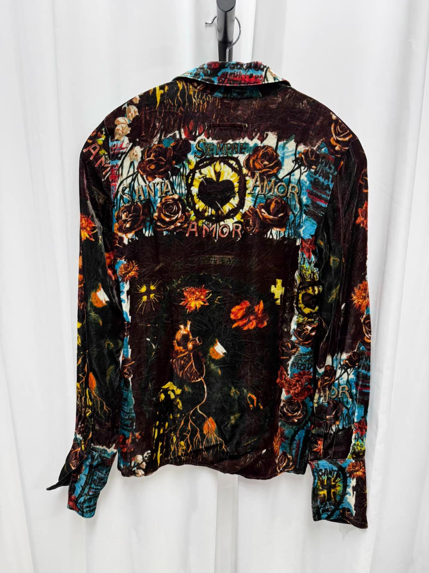 Jean Paul Gaultier Jean Paul Gaultier Velvet Shirt K20 Size US XXS / EU 40 - 2 Thumbnail