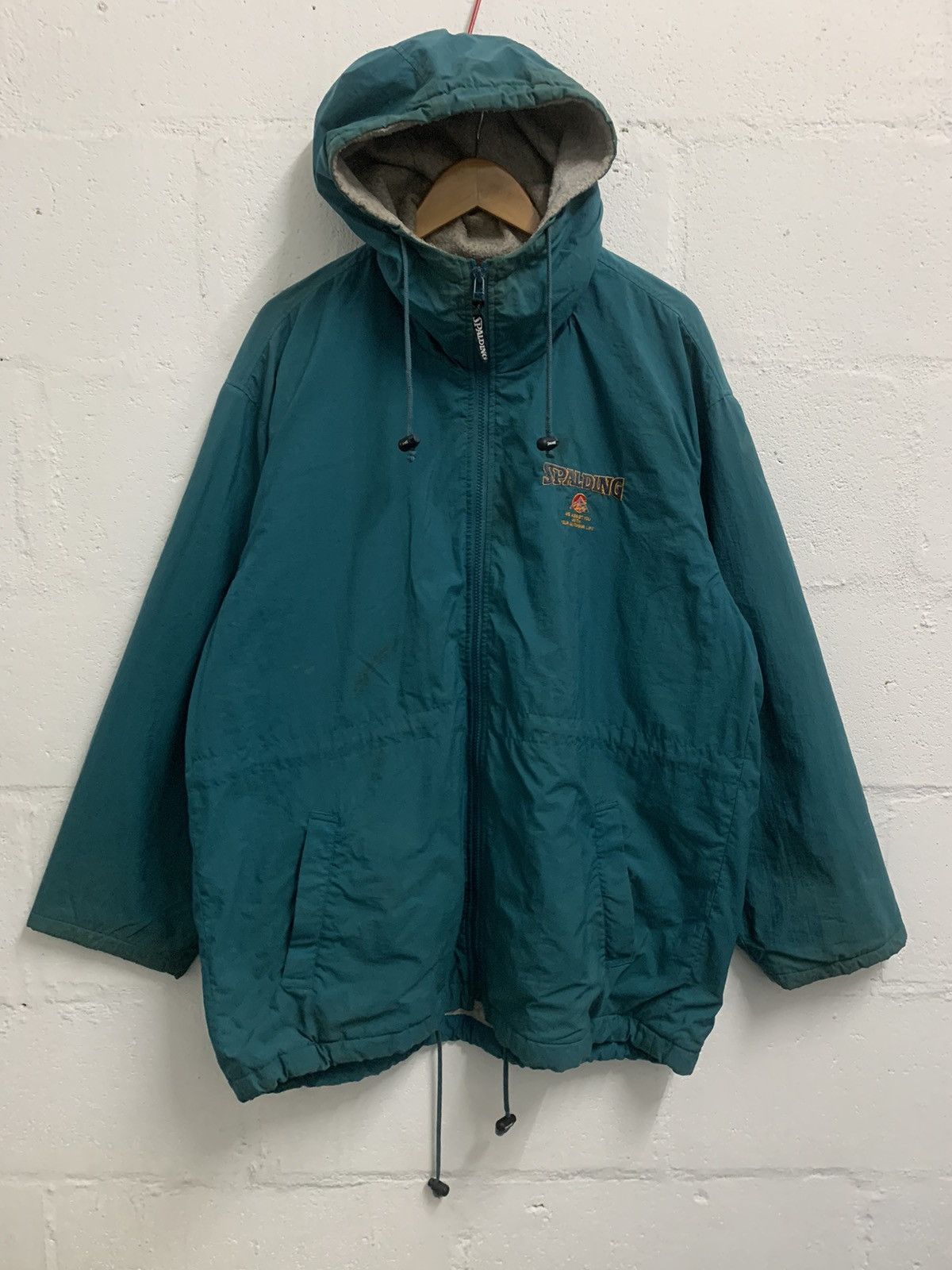 Japanese Brand × Spalding × Vintage Vintage Spalding Hoodie Jacket Big Logo Size US L / EU 52-54 / 3 - 1 Thumbnail