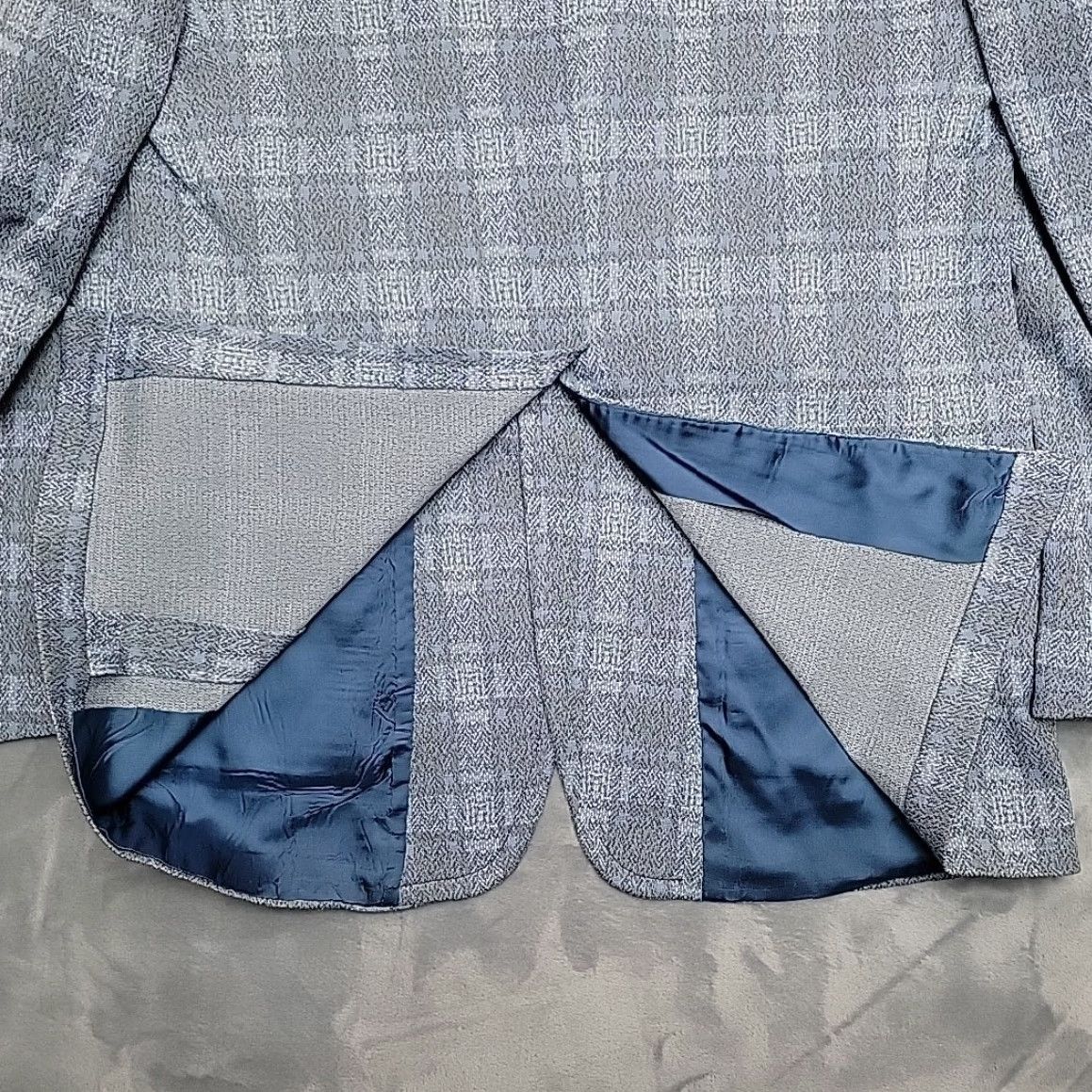 Vintage VINTAGE Missoula Montana Blazer Mens Medium Blue Plaid Sport Coat Made in USA Shirt Size 40R - 6 Thumbnail