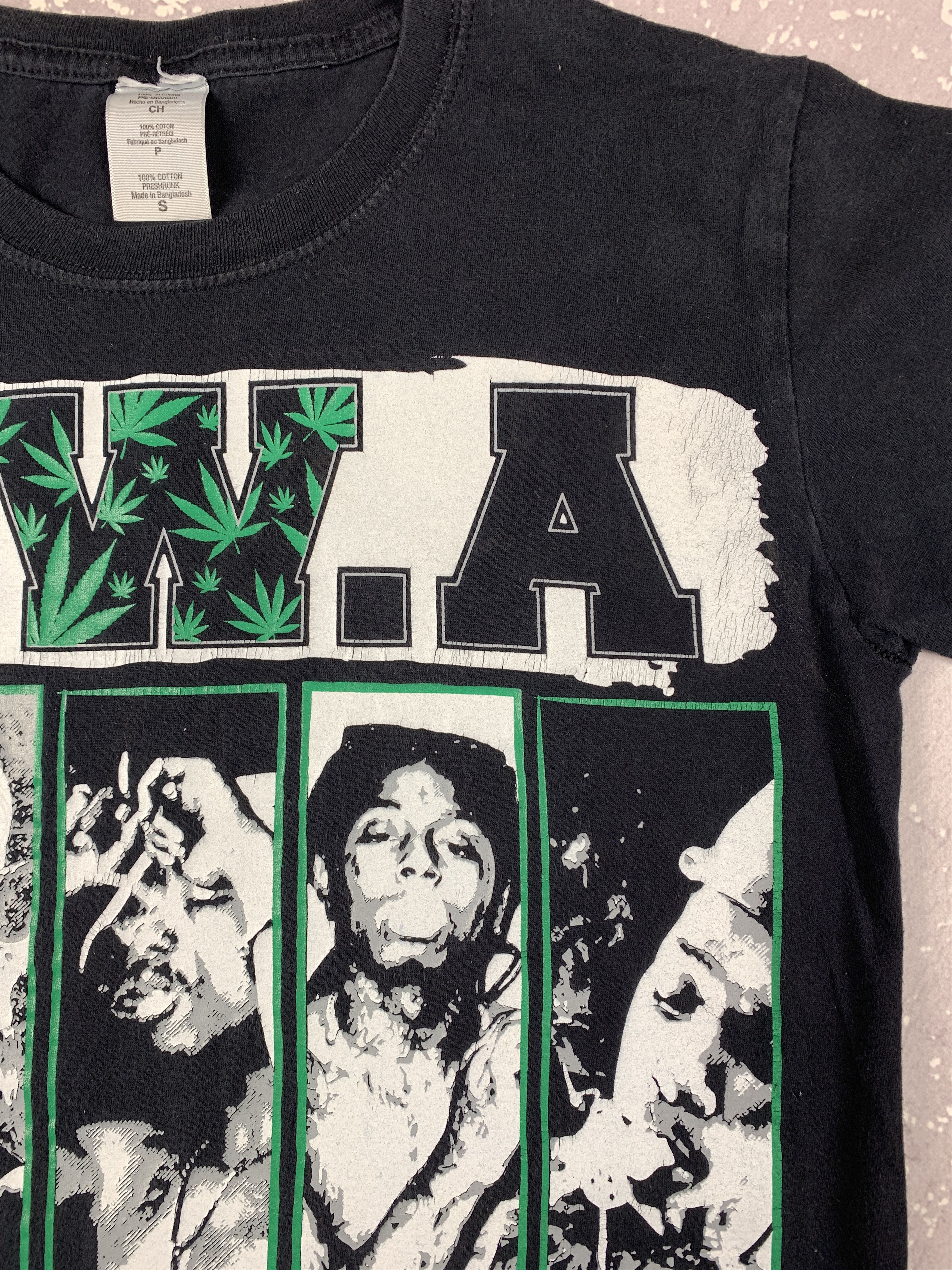 Lil Wayne × Rap Tees × Snoop Dogg Vintage Y2K NWA Smoke Weed T Shirt 2Pac Lil Wayne Mac Miller Size US S / EU 44-46 / 1 - 4 Thumbnail