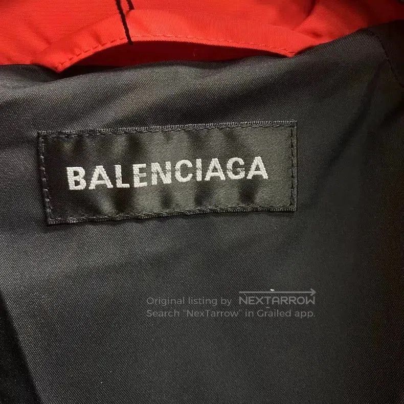 Balenciaga Balenciaga Red Football Print Logo Down Jacket. Size US S / EU 44-46 / 1 - 4 Thumbnail