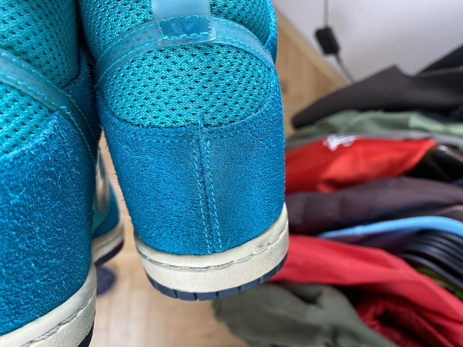 Nike × Vintage Vintage blue Hi-top Nike Dunk sneakers Size US 7.5 / IT 37.5 - 9 Thumbnail