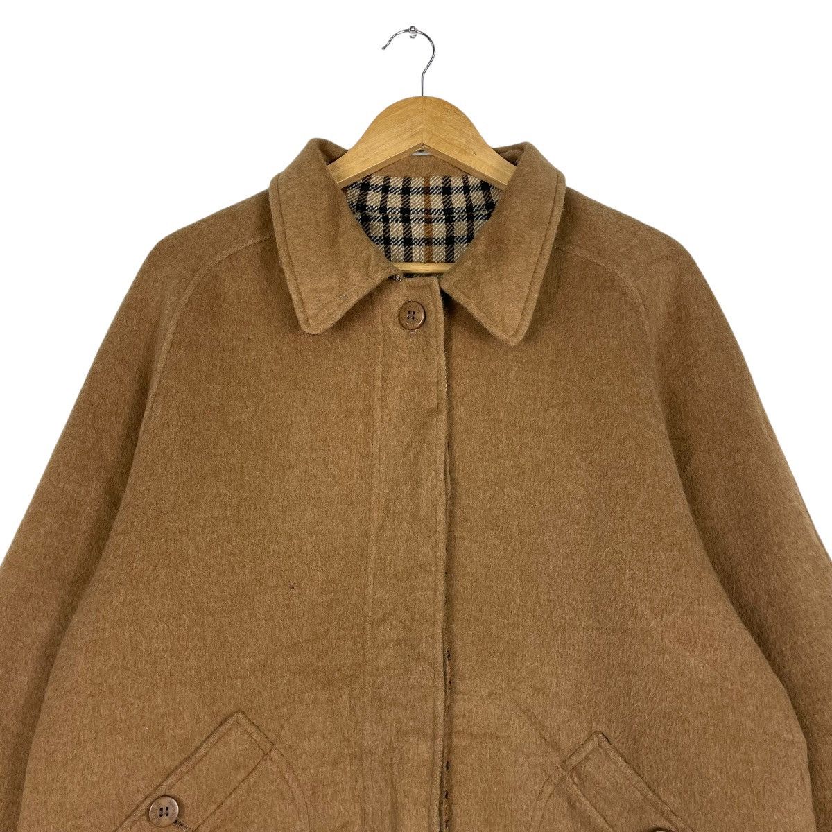 DAKS × Japanese Brand × Vintage 💥90s DAKS LONDON REVERSIBLE BUTTON WOOL JACKET Size US L / EU 52-54 / 3 - 3 Thumbnail
