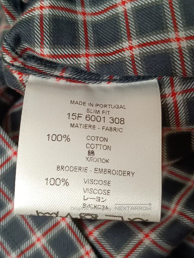 Givenchy Givenchy Size39 Men's Plaid Shirt Size US M / EU 48-50 / 2 - 8 Thumbnail