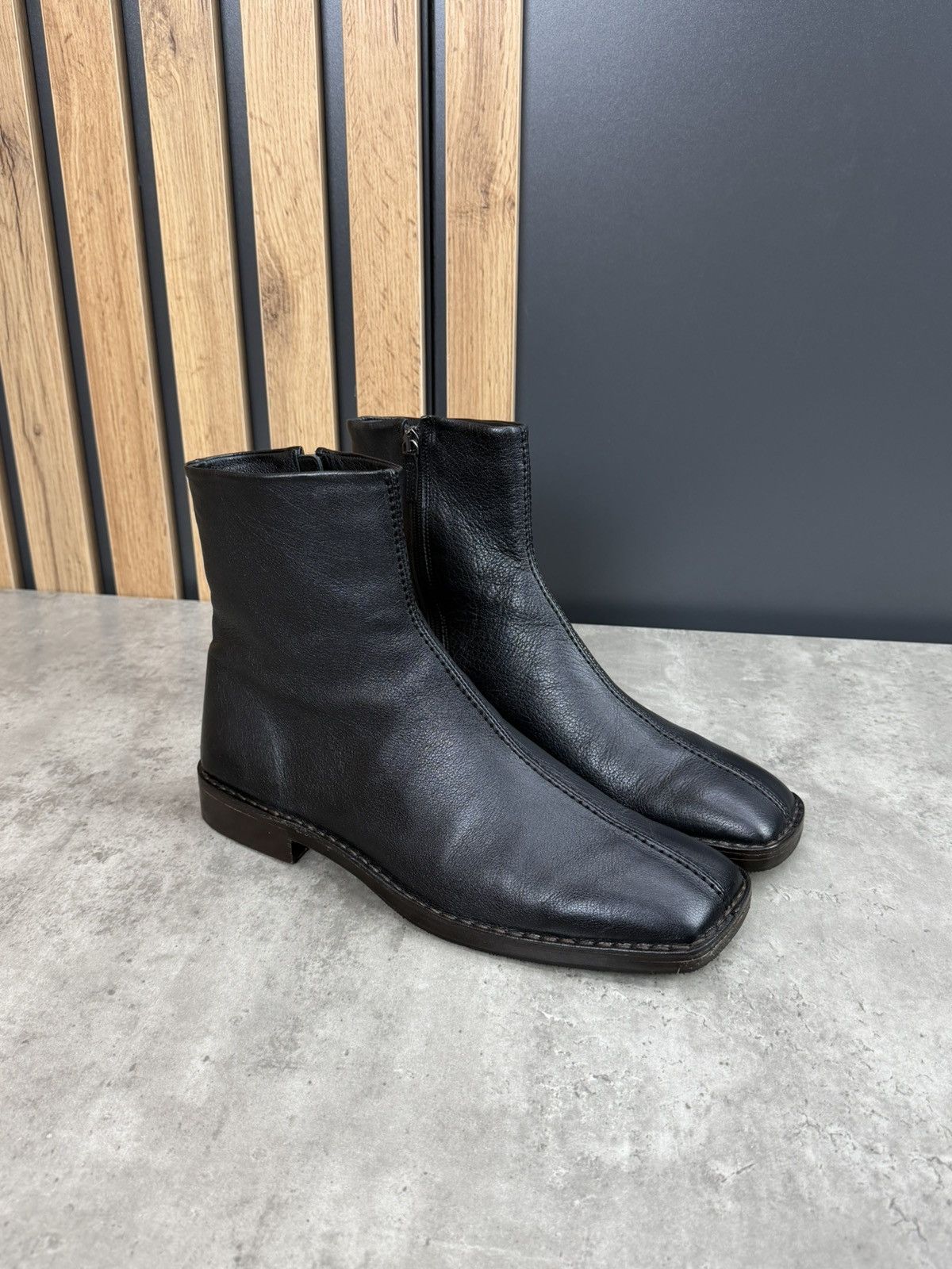 Lemaire Lemaire Piped Zipped Boots Size 44 Size US 11 / EU 44 - 1 Thumbnail