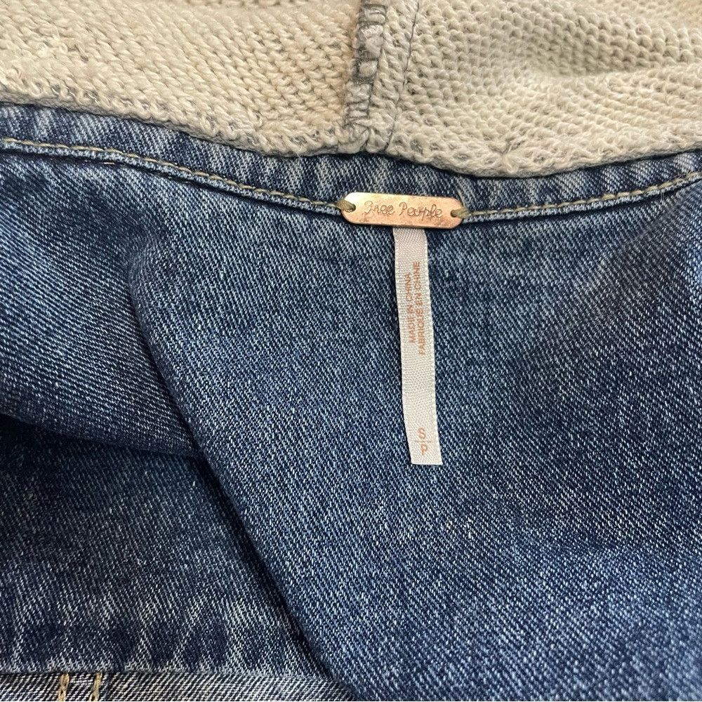 Free People Free People Denim and Knit Hoodie Jacket Size S Size S / US 4 / IT 40 - 7 Thumbnail