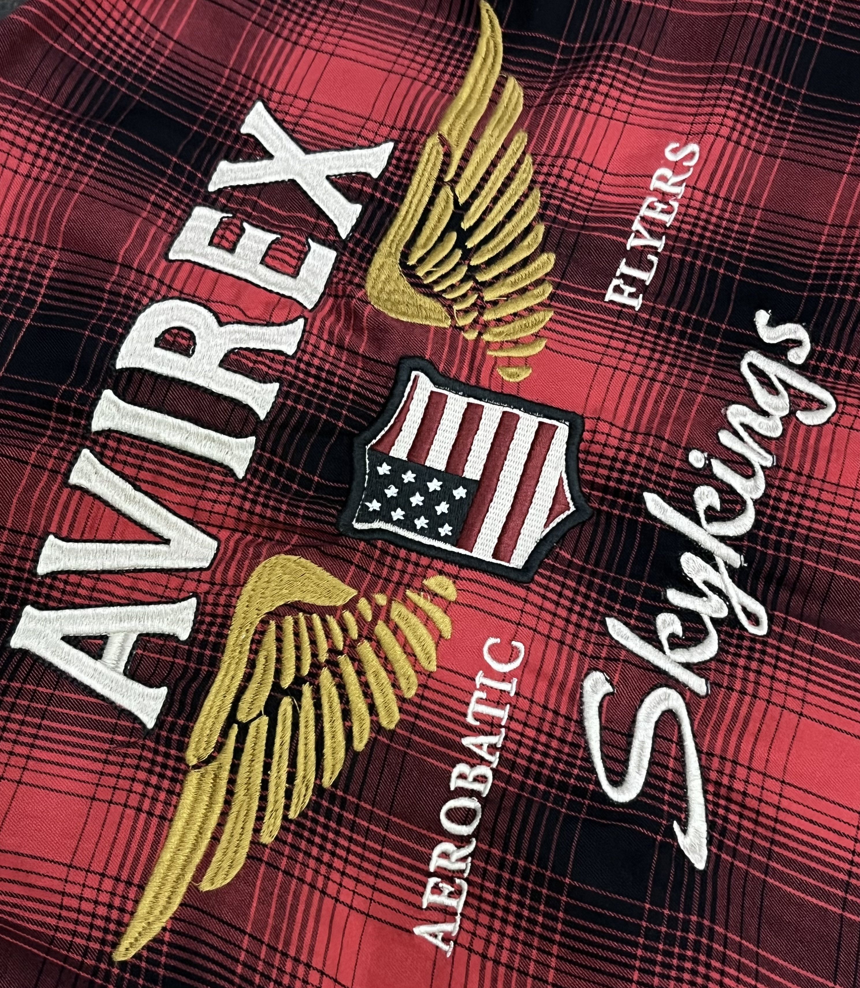 Avirex AVIREX SKYKINGS Big Embroidery Shadow Plaid Thin Cotton Size US M / EU 48-50 / 2 - 4 Thumbnail
