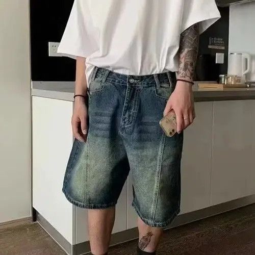 Japanese Brand × Jean Blue Casual Vintage Washed Denim Shorts Size US 32 / EU 48 - 3 Thumbnail