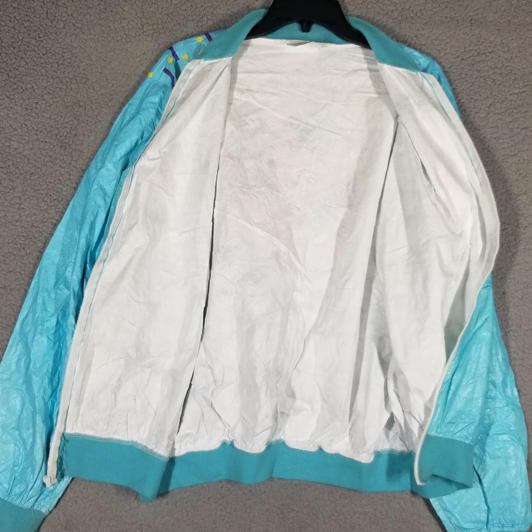 Vintage VINTAGE Graphic Jacket Windbreaker Shirt Mens XL Bloomsday 12K Road Race 1990 Running & Jogging Geometric Blue Jacket Size US XL / EU 56 / 4 - 5 Thumbnail