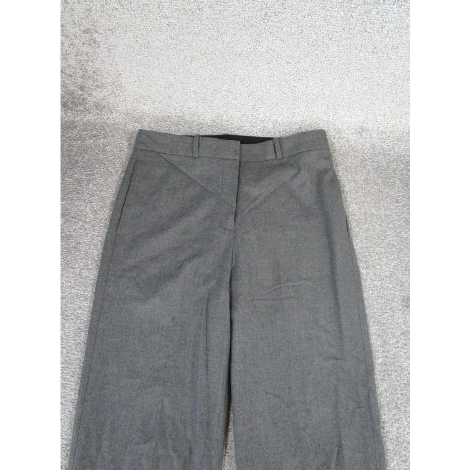 Theory Theory Dress Pants Womens 4 Harmina Pure Flannel Gray Wool Blend Stains Size 27" / US 4 / IT 40 - 4 Thumbnail
