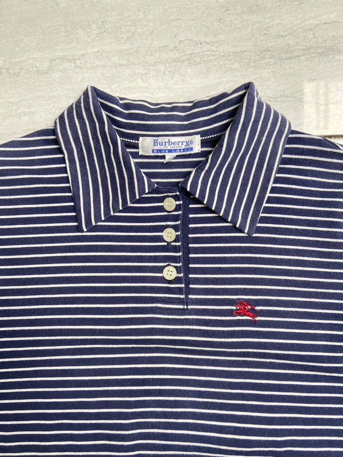 Burberry BURBERRY Striped T-shirt Size US XS / EU 42 / 0 - 8 Thumbnail