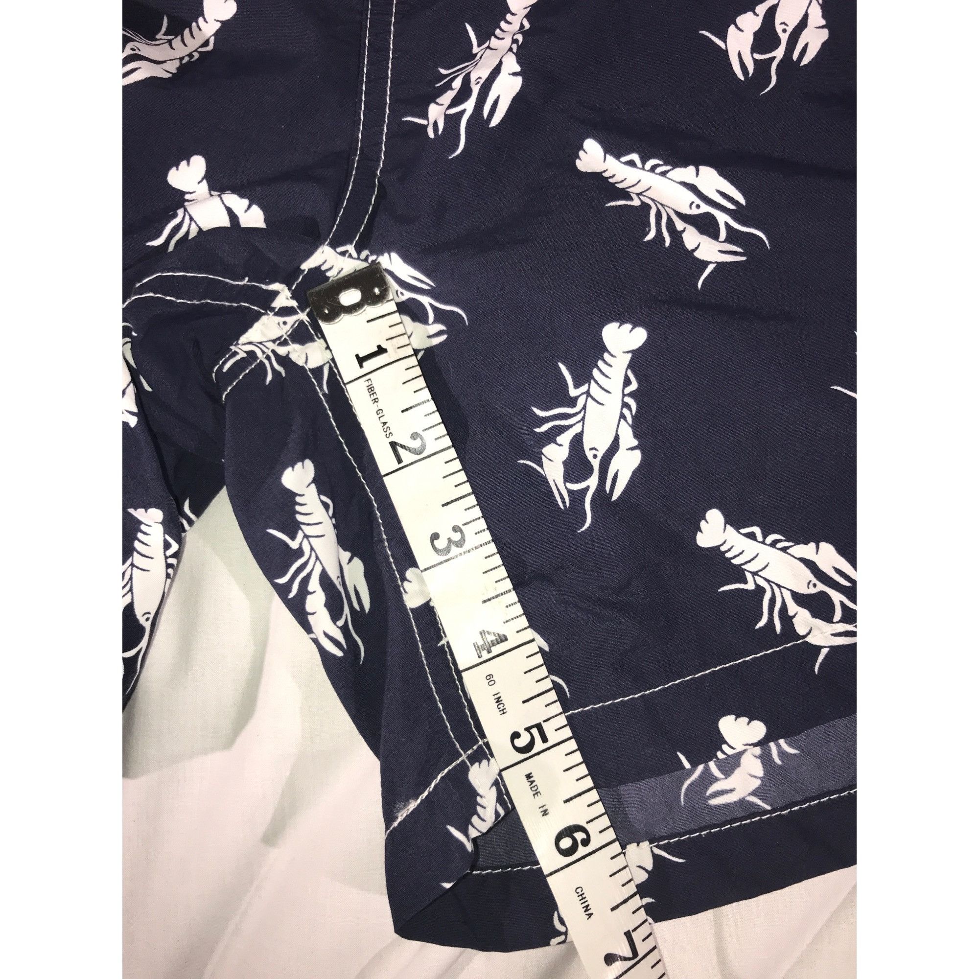 Polo Ralph Lauren Men's Navy and White Lobster Print Polo Ralph Lauren Trunks Size US 40 / EU 56 - 7 Thumbnail