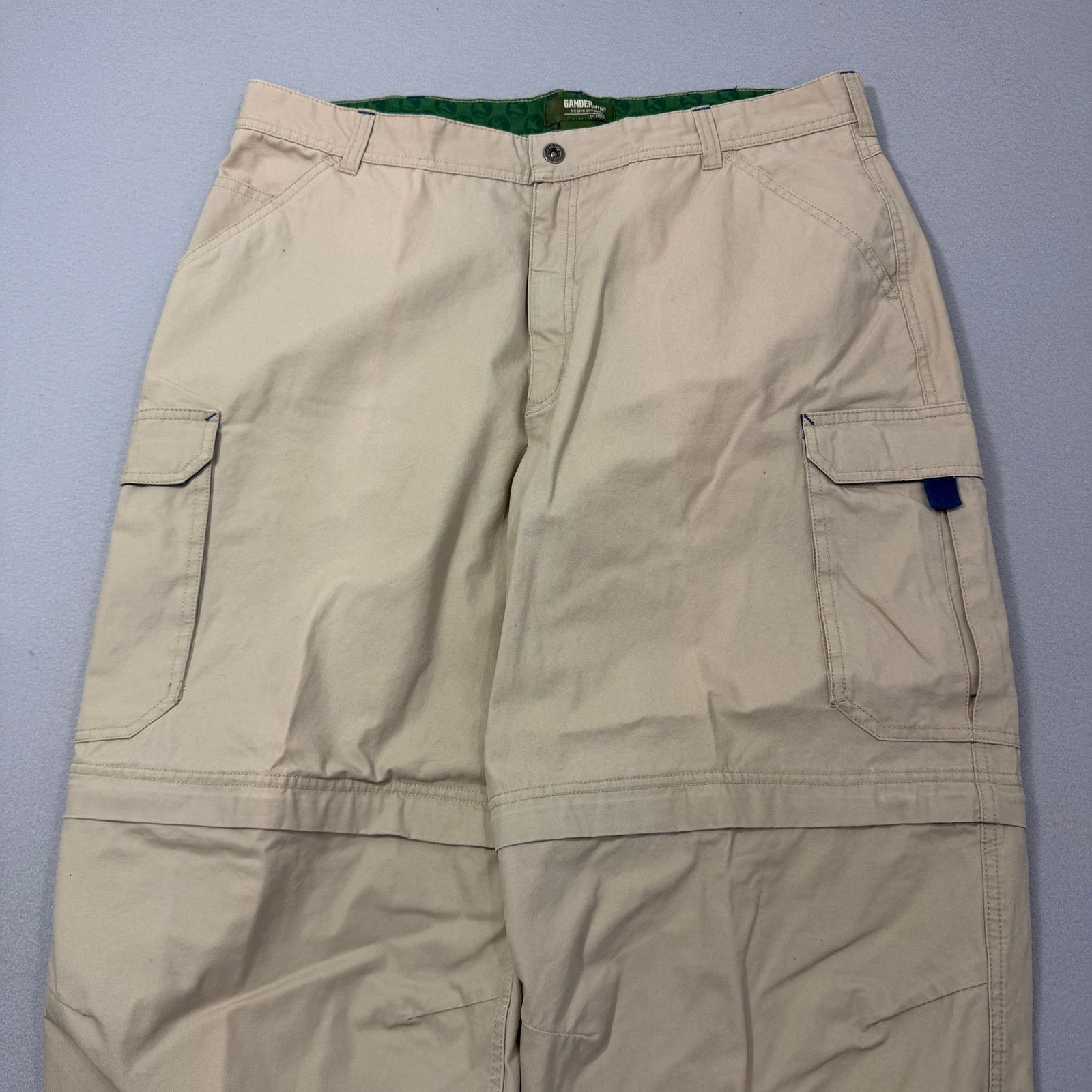 Vintage Vintage Gander Mtn. Convertible Cargo Pants Men's 40x30 Tan Size US 40 / EU 56 - 2 Thumbnail