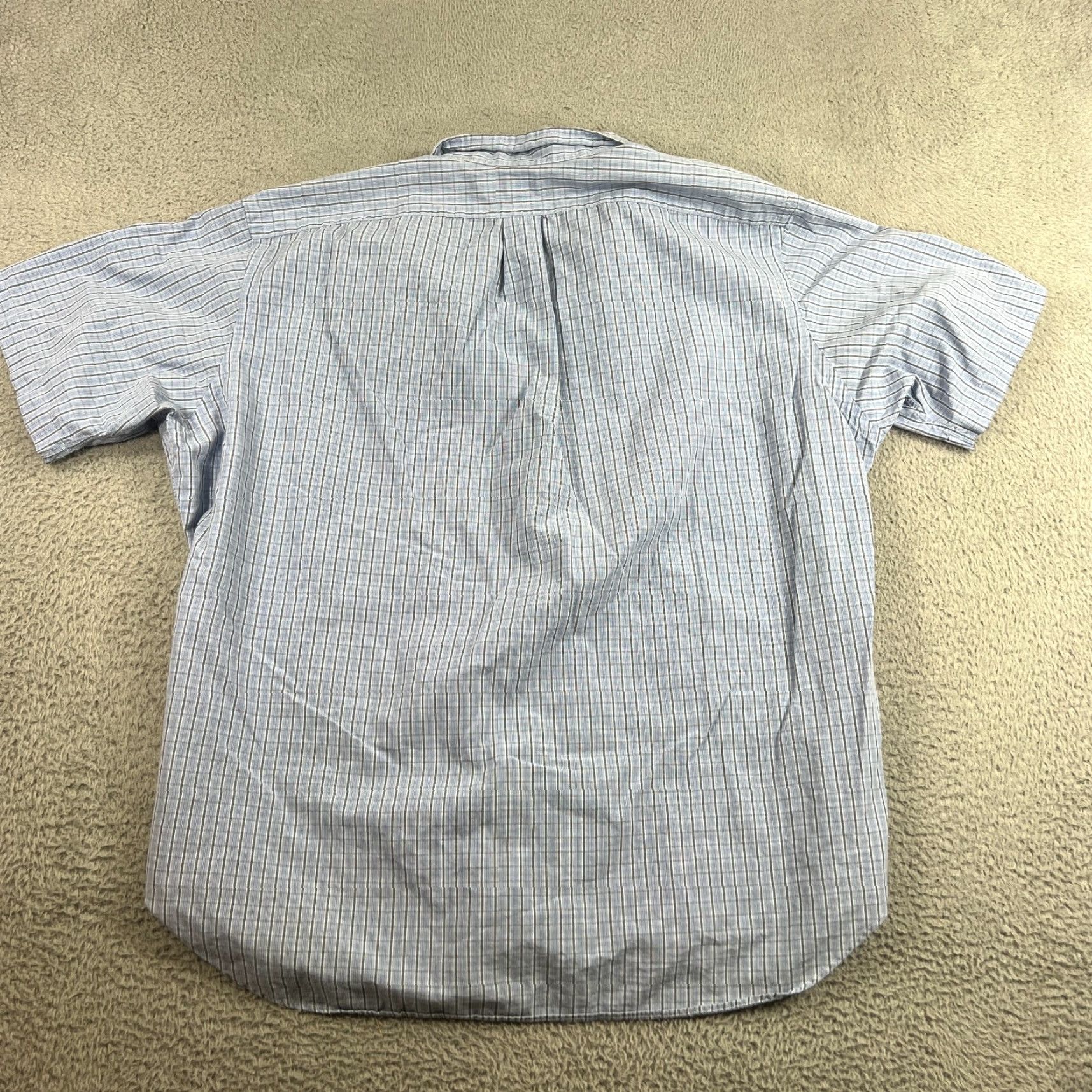Ralph Lauren Ralph Lauren Shirt Mens 2XL Blue Check Pony Button Up Short Sleeve Classic Fit Size US XXL / EU 58 / 5 - 7 Thumbnail
