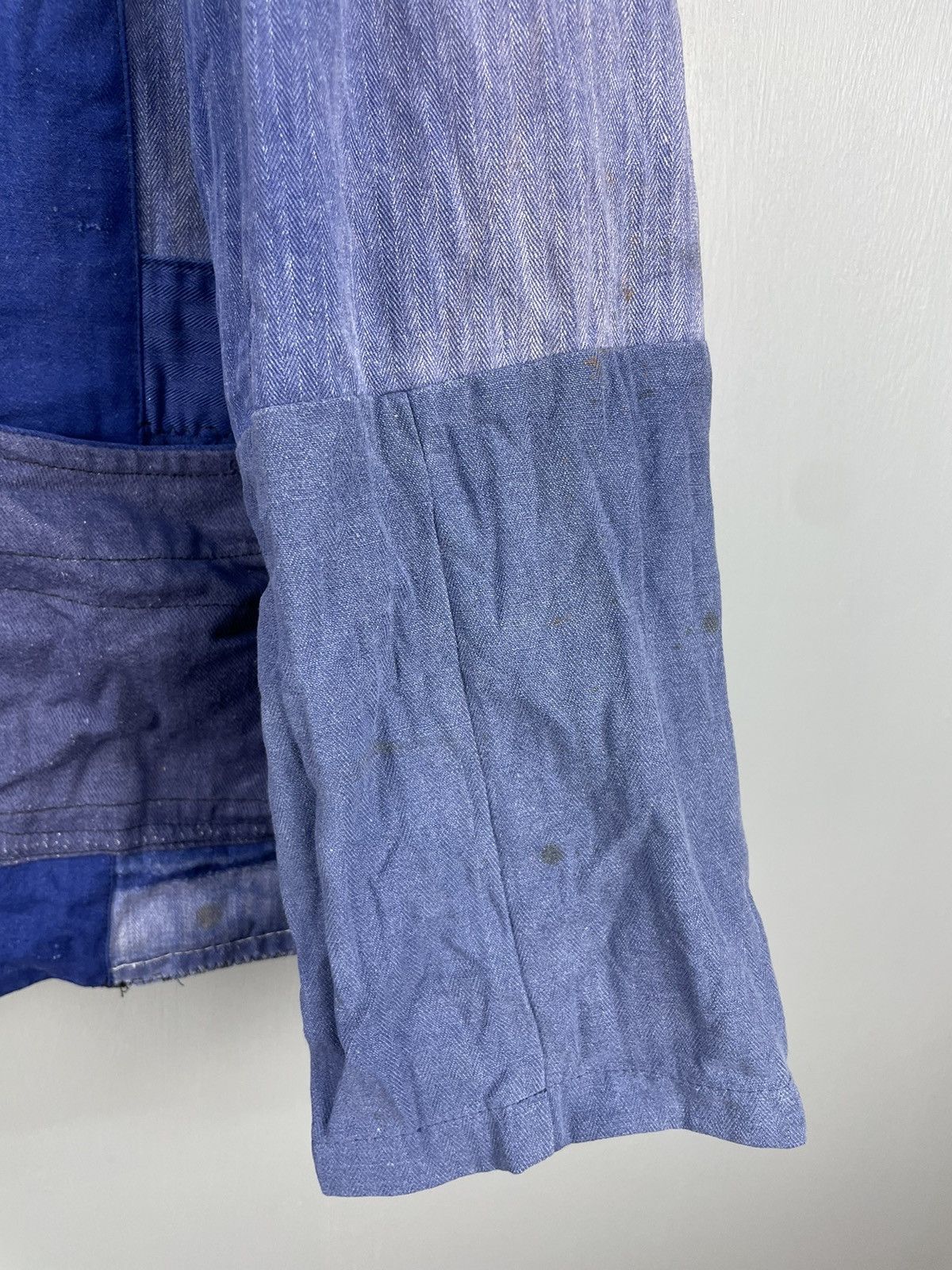 Vintage French Work patchwork faded HBT Witt Weiden