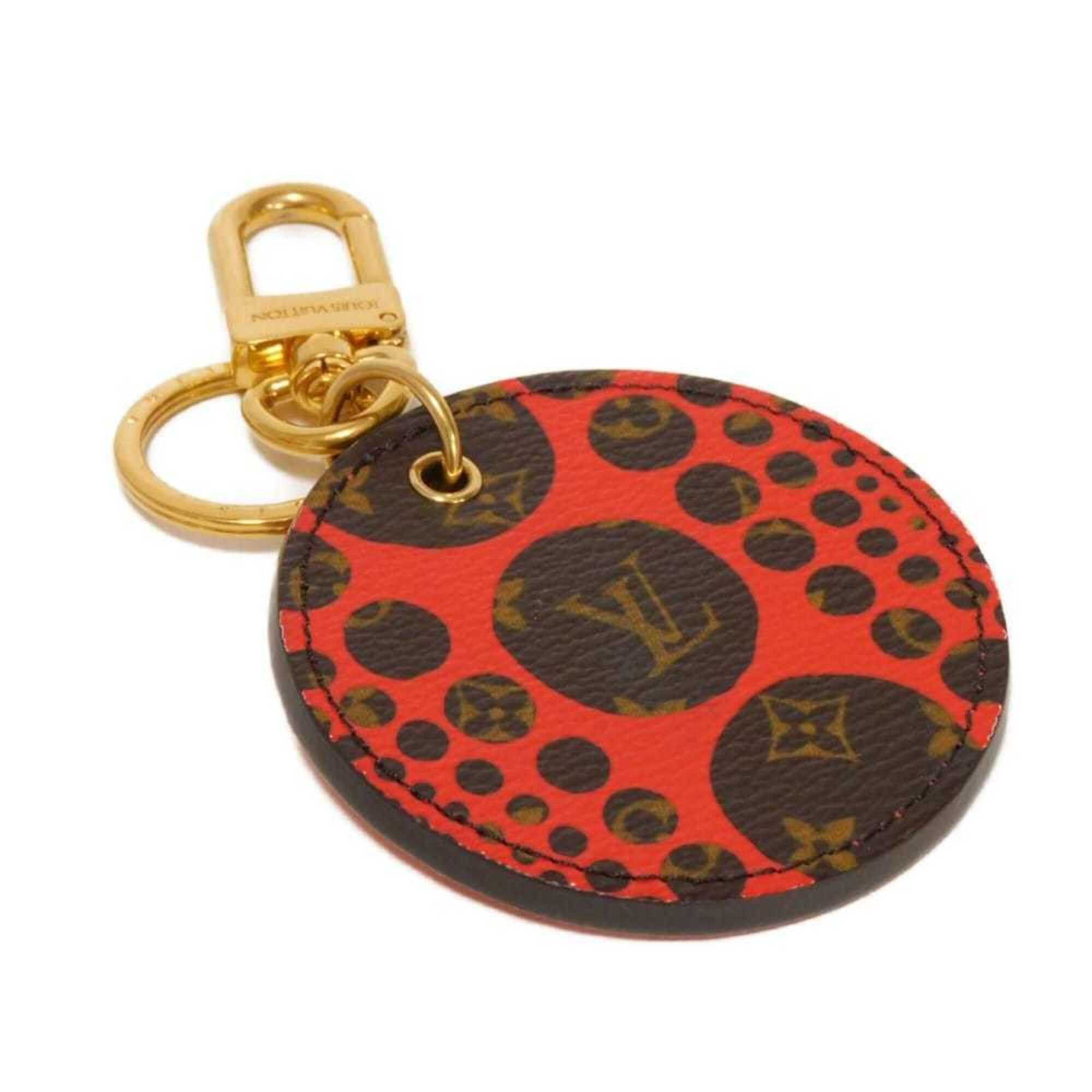 Louis Vuitton Louis Vuitton Keychain Porte Clé Monogram Pumpkin Dot Yayoi Kusama Red LV Logo Flower Rouge M66738 Men's Women's Size ONE SIZE - 1 Thumbnail