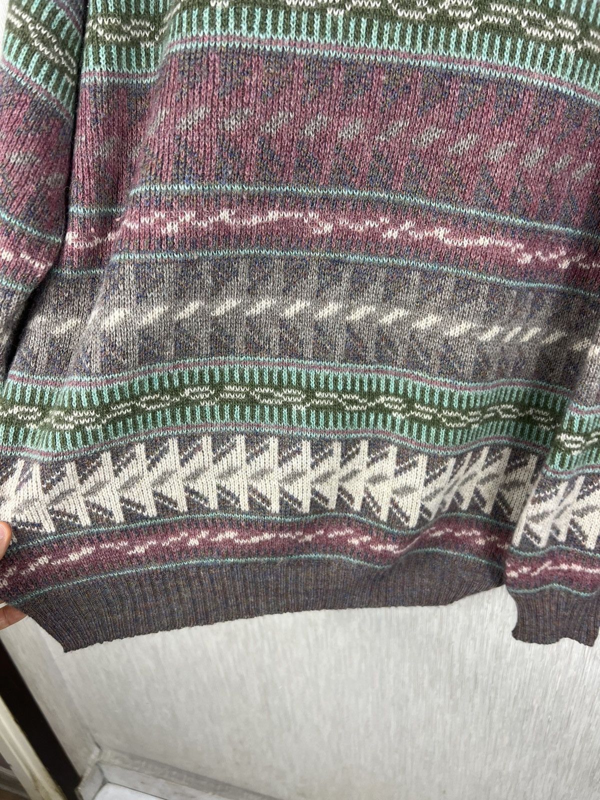 Acne Studios Vintage Tom Hanbury patterned wool sweater retro acne style Size US L / EU 52-54 / 3 - 9 Thumbnail