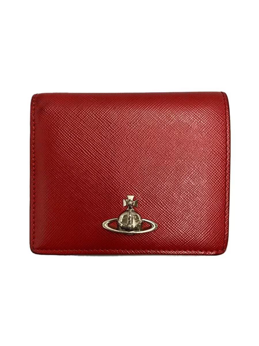Vivienne Westwood Vivienne Westwood Plain Cowhide Tri-Fold Wallet Red Size ONE SIZE - 1 Thumbnail
