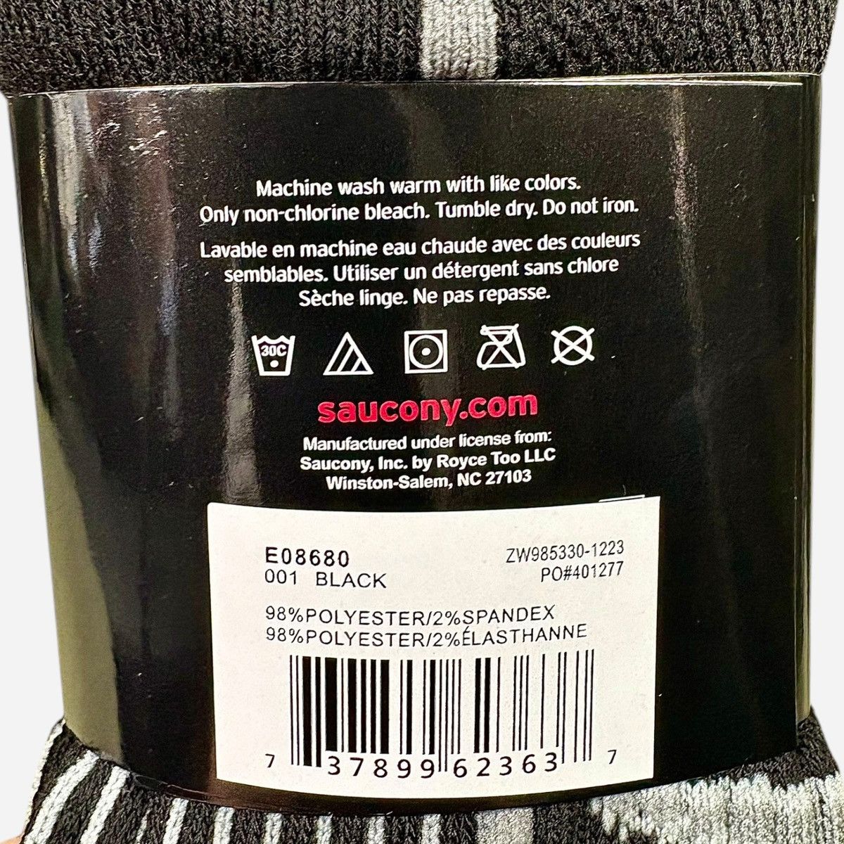 Saucony Saucony Bolt Men’s Black Socks Sz Large Shoe 8-12 6 pk Size ONE SIZE - 7 Thumbnail