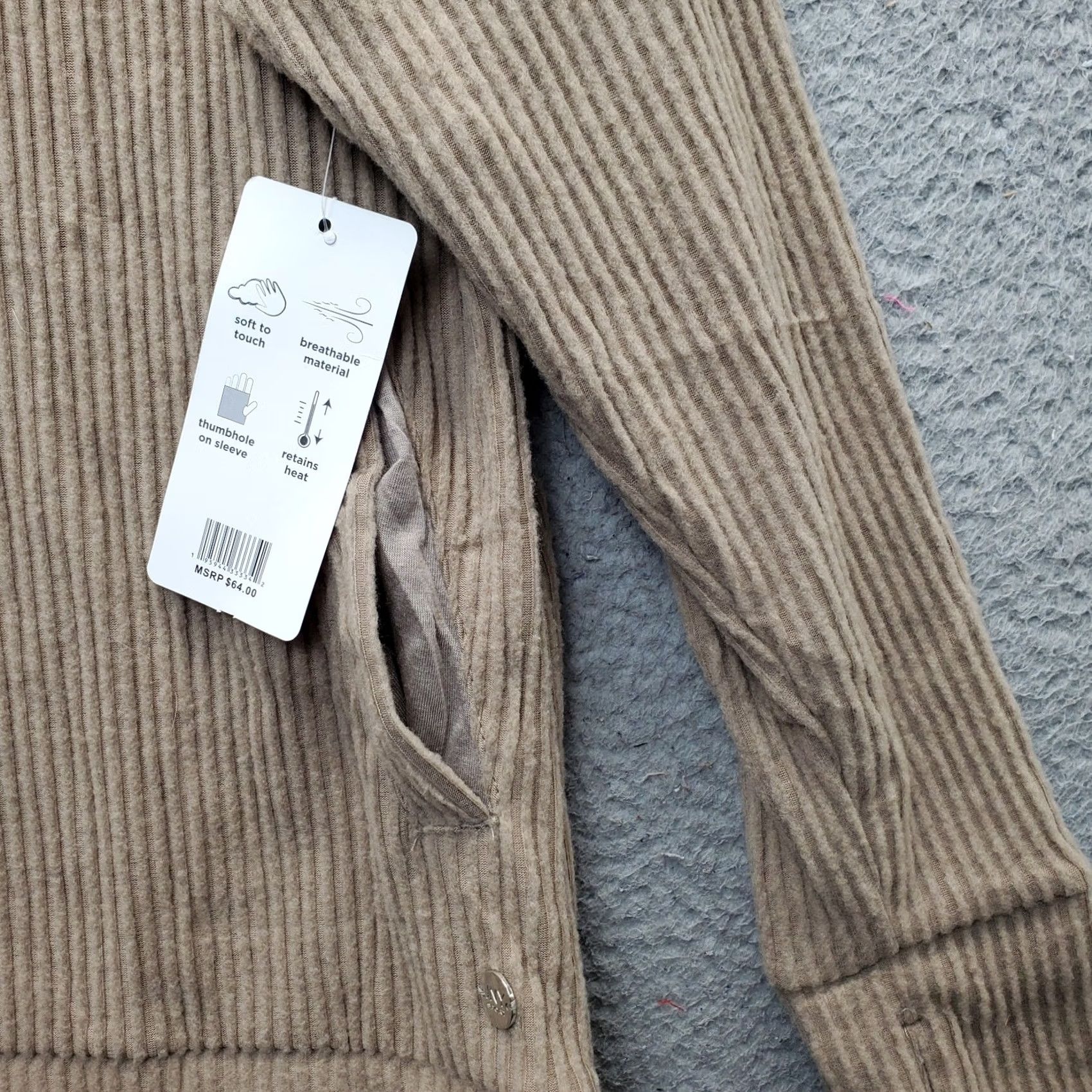 Jones New York Jones New York Sport Hoodie Womens M Brown 1/4 Zip Thumb Hole Hooded Raglan Sleeve Pullover NWT Size M / US 6-8 / IT 42-44 - 4 Thumbnail