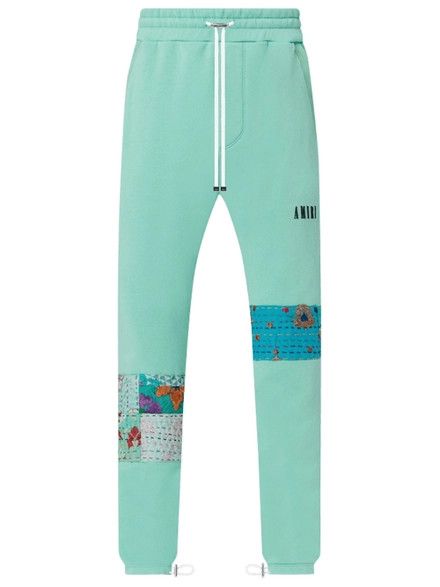 Amiri o1y0525 Logo Jogger & Sweatpant in Light Green Size US 34 / EU 50 - 1 Thumbnail