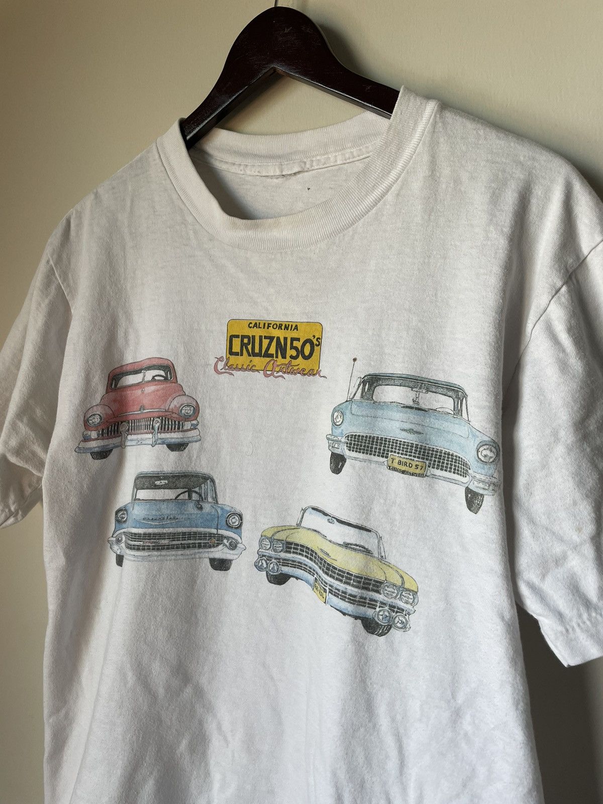 Vintage Vintage 90s cruising 50s muscle car tee Size US M / EU 48-50 / 2 - 2 Thumbnail