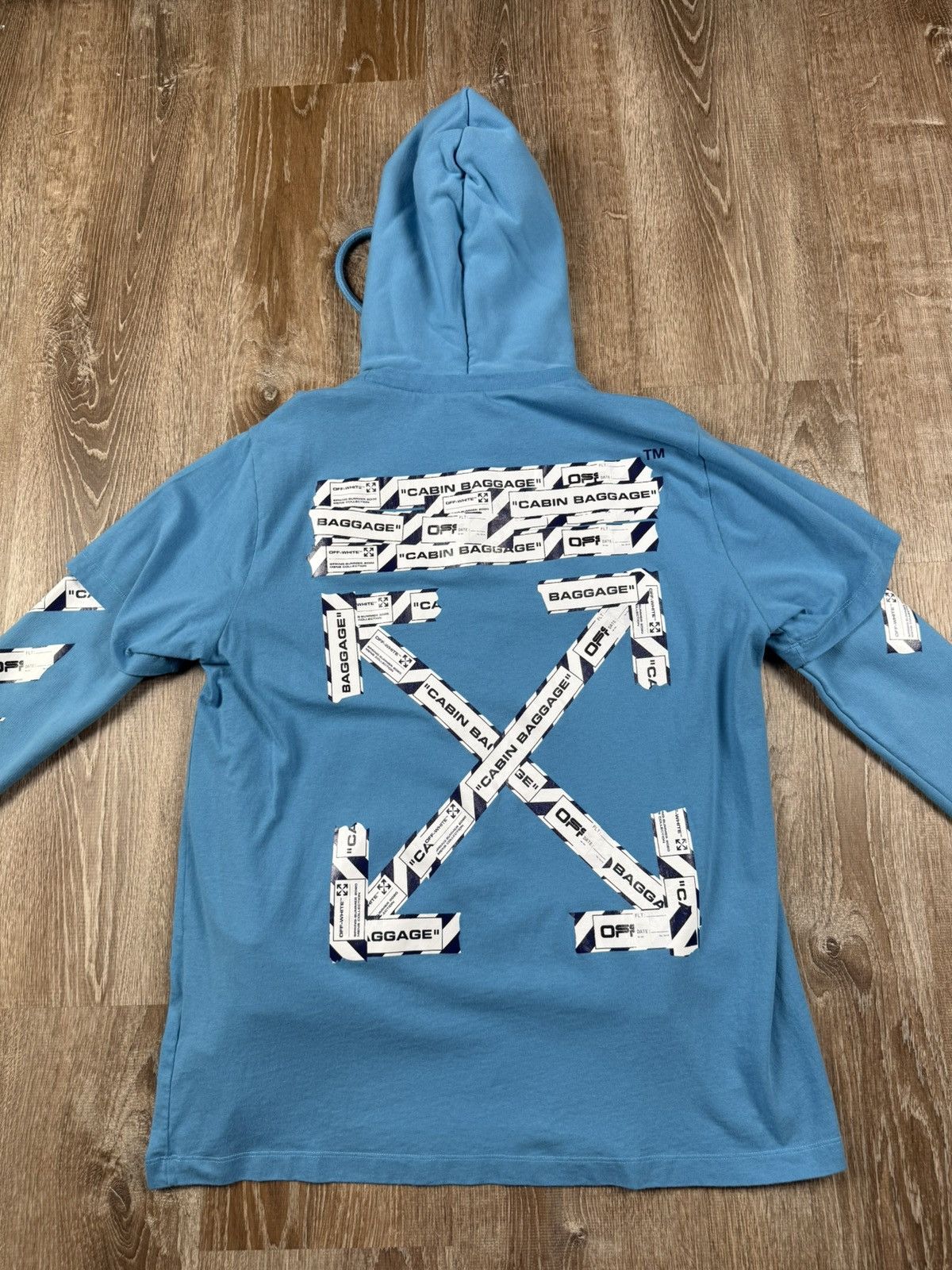 Off-White Off White x Virgil Airport Tape Shirt Hoodie Size US XS / EU 42 / 0 - 3 Thumbnail