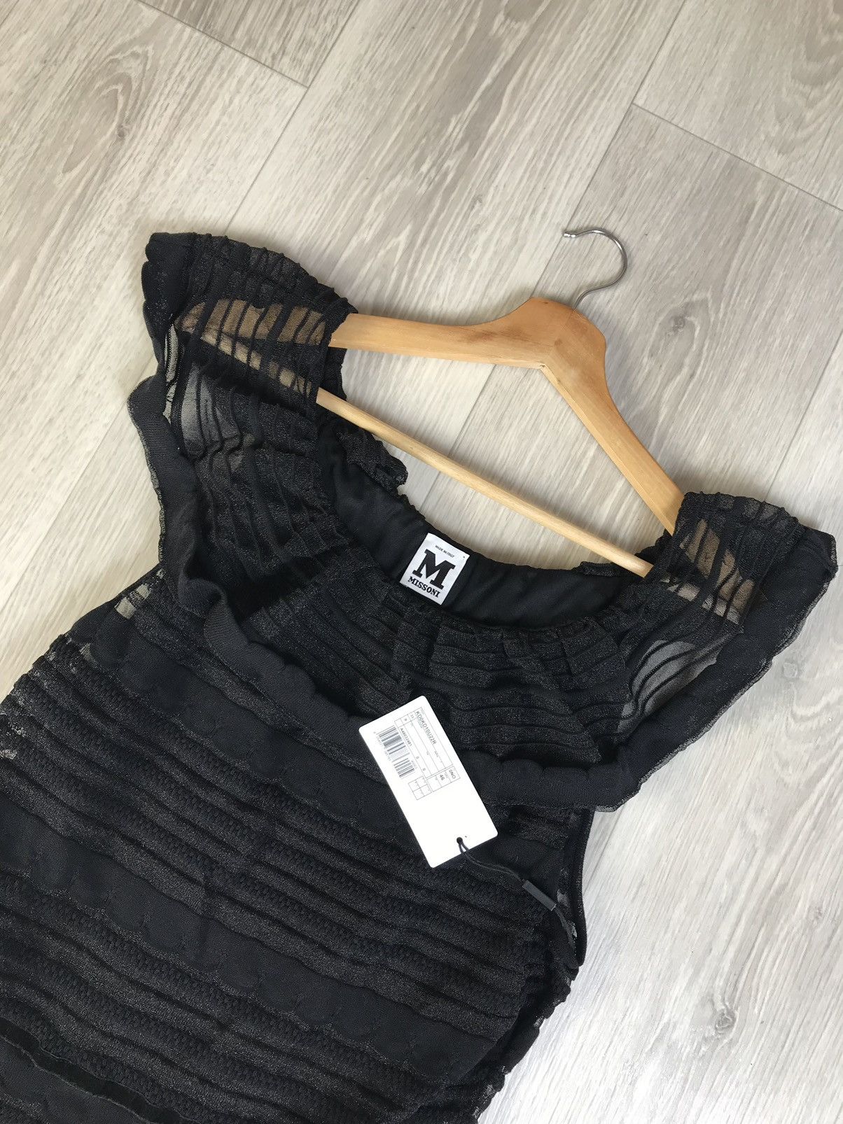 MISSONI Black knitted dress from quarter to knee - ilac.rochib.com