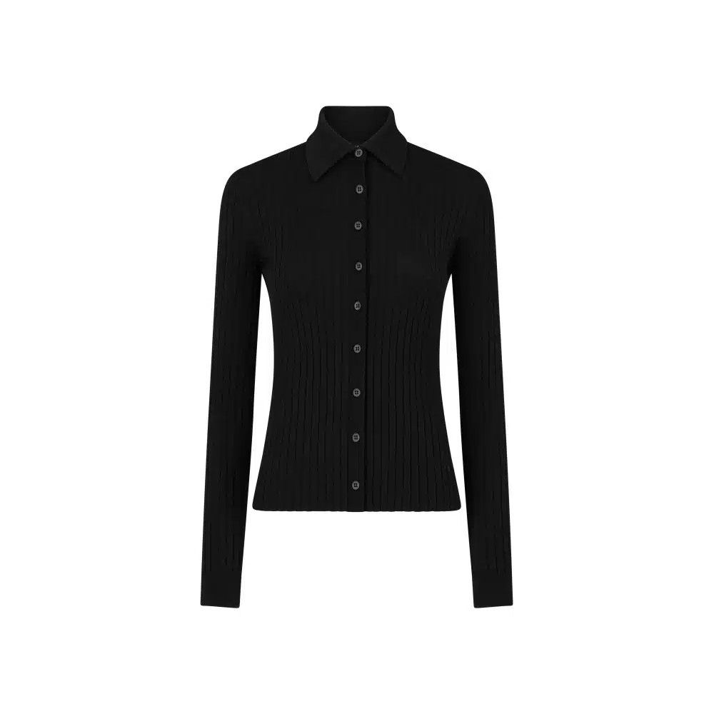 Tom Ford o1loc1c0326 CAK360 Merino Wool Rib Fitted Cardigan Shirt Size M / US 6-8 / IT 42-44 - 1 Preview